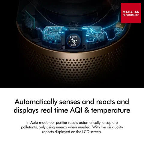 Dyson Hot + Cool HP12 Air Purifier (Nickel & Gold) with HEPA H13 Filter, Air Multiplier™ & Formaldehyde Destruction (HP12 NK GD IN) – Mahajan Electronics Online.