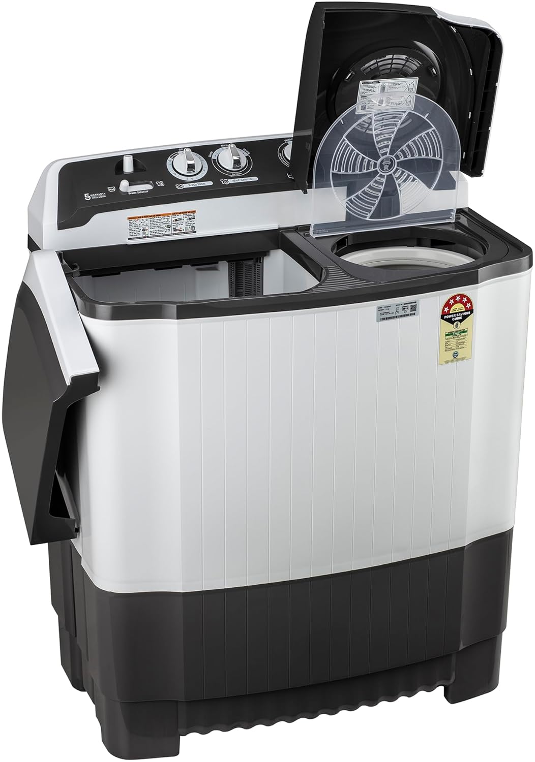 LG P7510RGAZ 7.5 kg 5 Star Wind jet dry Semi-Automatic Top Load Washing Machine ( Dark Gray, Roller Jet Pulsator) Mahajan Electronics Online