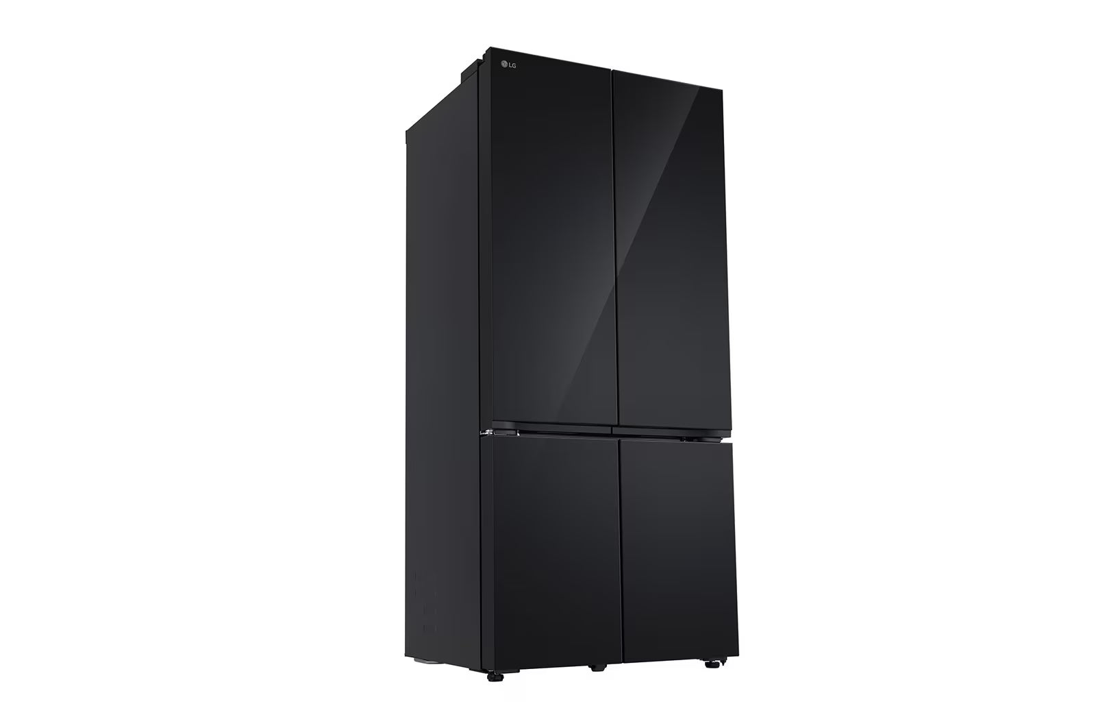 LG GV-B25FFGMB 610L French Door Refrigerator, Fresh Converter+, Wi-Fi Convertible, DoorCooling+ Black Glass Finish, 3 Star LG