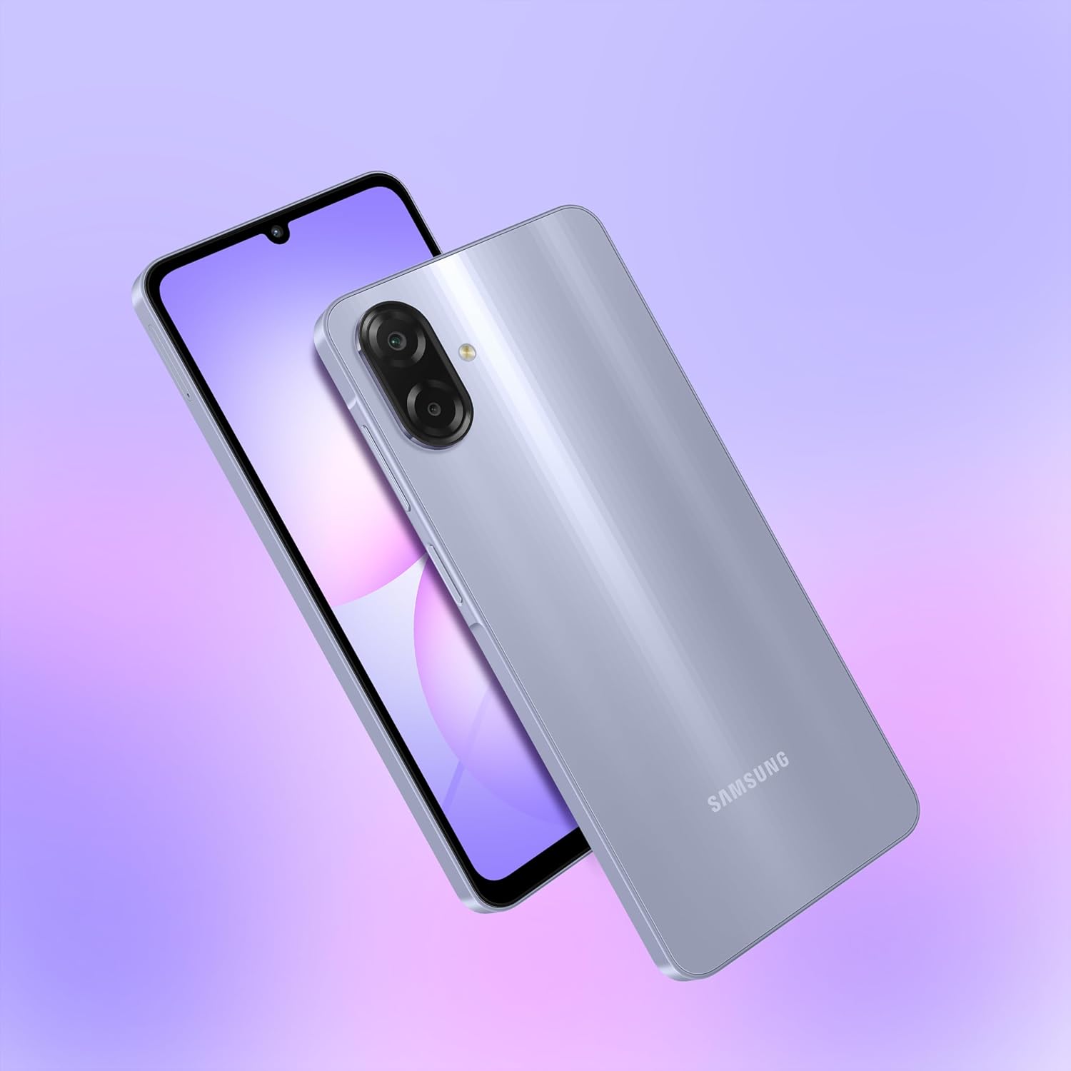 Samsung Galaxy A07 LTE (Light Violet, 4GB RAM, 64GB Storage) | 50MP Dual Camera | 6.7 Inch HD+ Display | 90Hz Refresh Rate | MediaTek Helio G99 (6nm) | IP54 | 6 Gen OS Upgrade and Security Update Mahajan Electronics Online