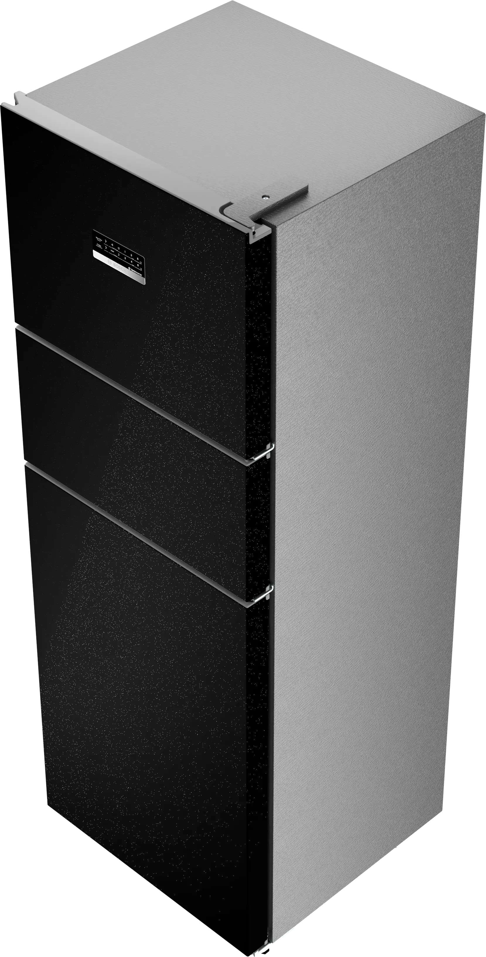 Bosch CMC36K23NI 335L Max Flex,3 Star,8 in 1 Convertible,Vario Inverter,Frost Free Triple Door Refrigerator,Black Pearl Interactive Display|18 Hrs Cooling Retention|Adaptive UI|Vita-Fresh Technology Mahajan Electronics Online