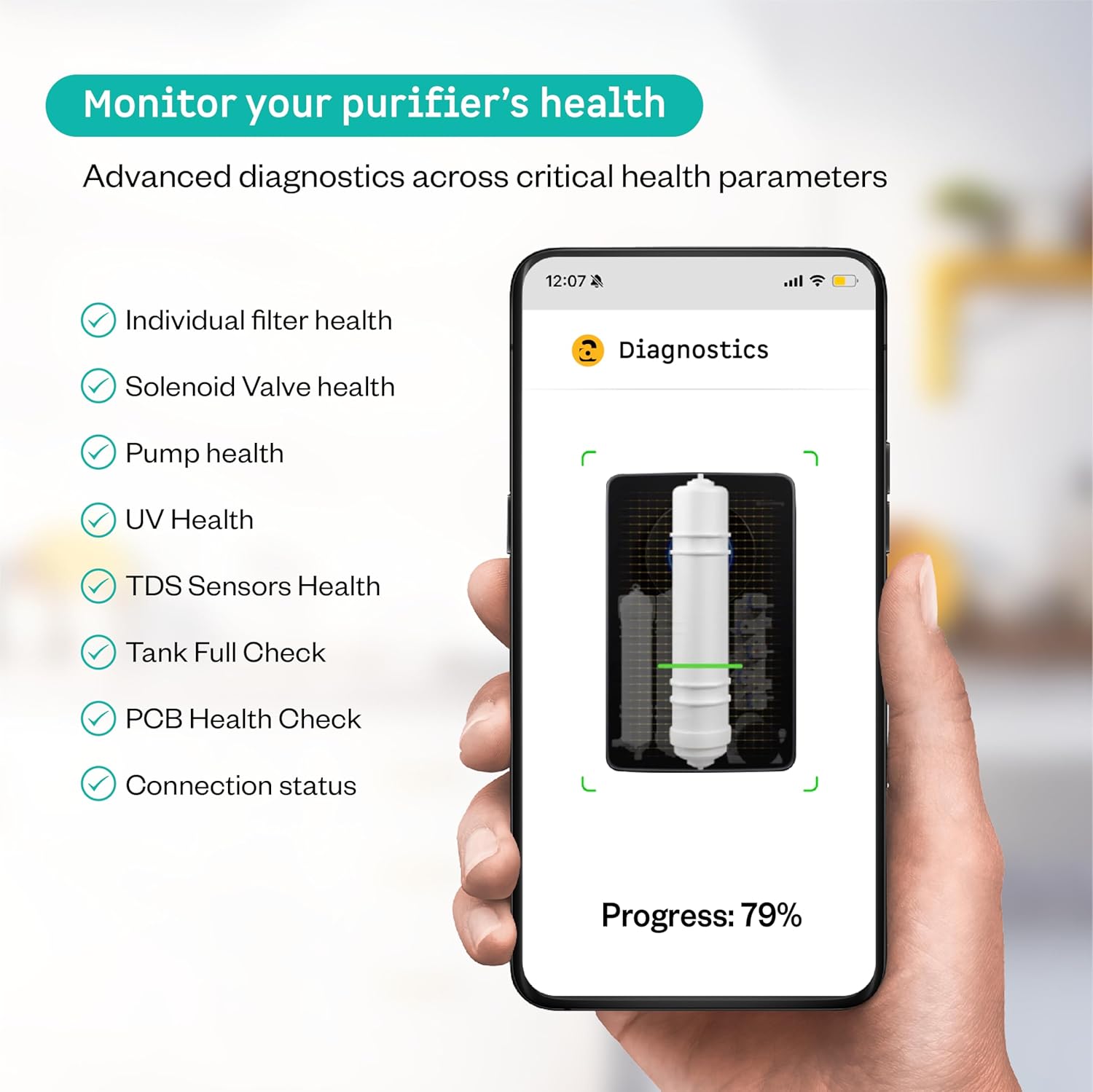 Atomberg Intellon RO Water Purifier 8L | RO+UF+UV+Alkaliser | Smart IoT | 2Yr No Cost Filter | Adaptive TDS