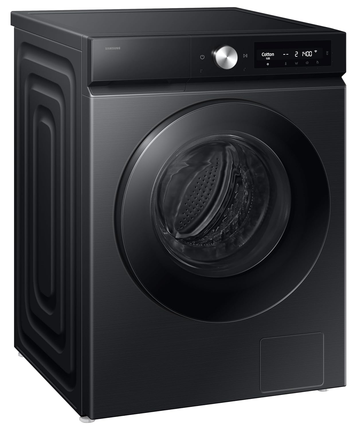 Samsung WD12FB7B34GBTL 12 kg (Wash) / 7 kg (Dry), 5 Star, AI EcoBubble, AI Control, AI Energy Mode, Air Wash, Hygiene Steam, Wi-Fi, Digital Inverter, Fully-Automatic Front Load Washer Dryer ( Black) Mahajan Electronics Online