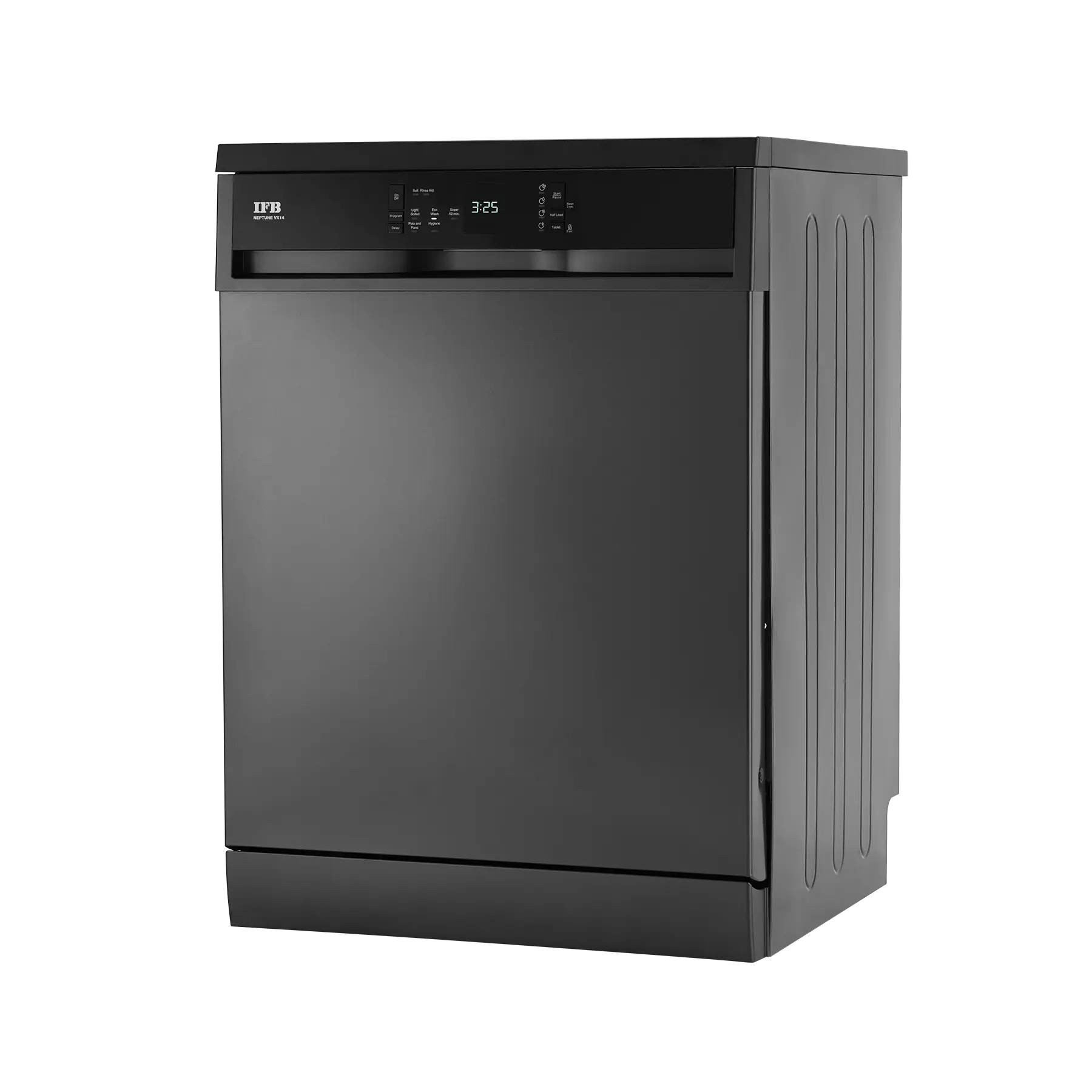 IFB Neptune VX14 Free Standing 14 Place Settings with ION Technology, 70 Degree Hot Water Wash, Hygienic Steam Drying, Dark Silver Dishwasher Mahajan Electronics online