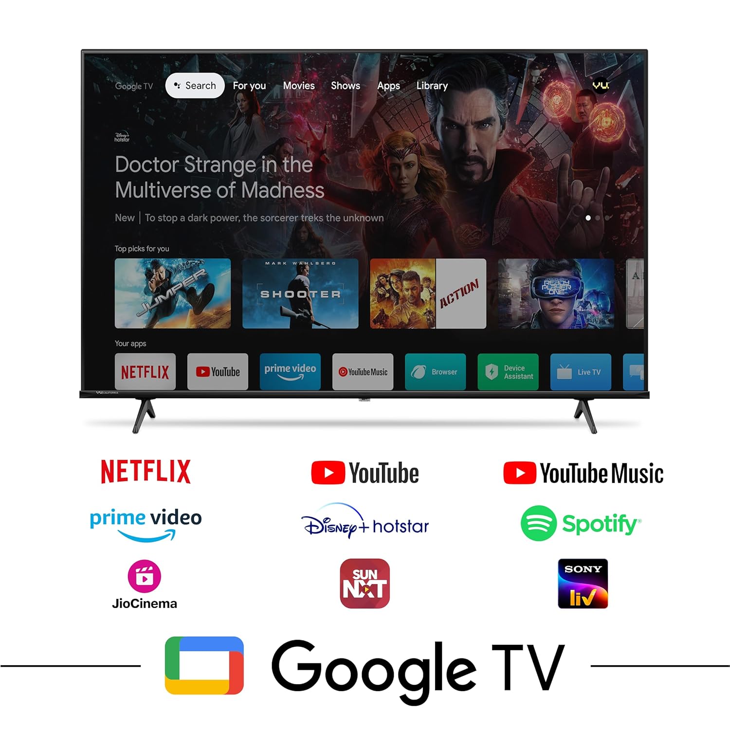 Vu 43QLED25  GloQLED Series 4K QLED Smart Google TV 3 Year Warranty Mahajan Electronics online