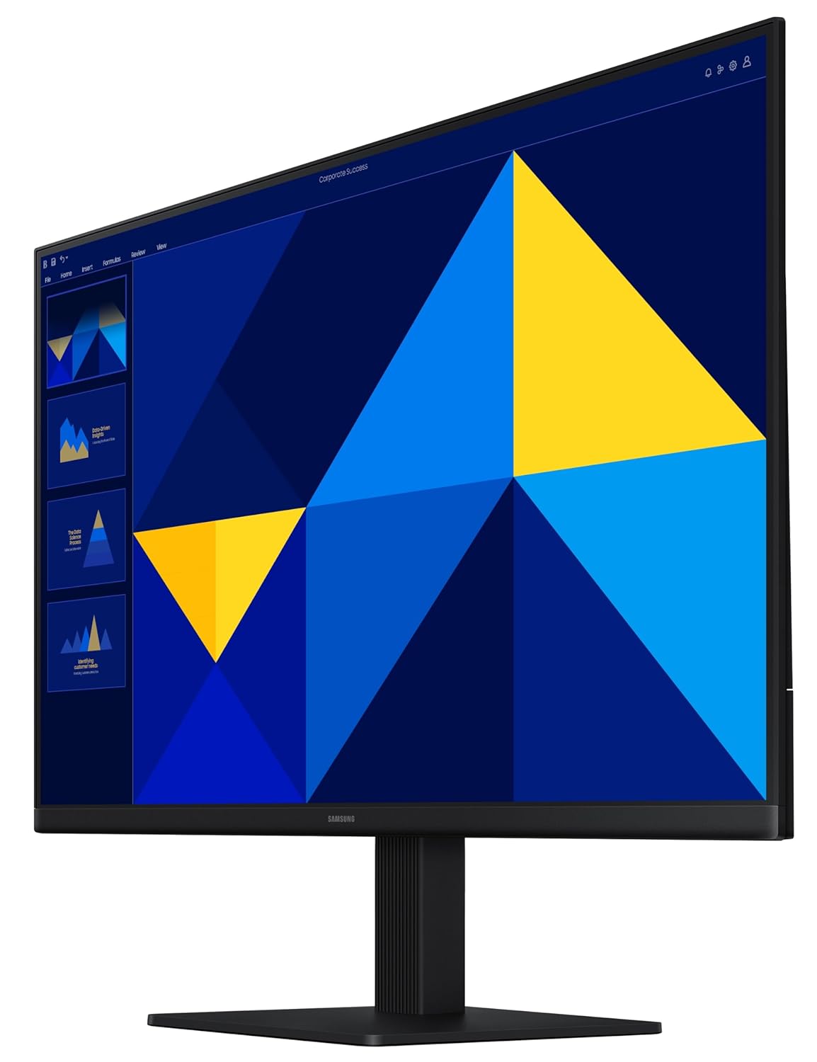 Samsung 24" (60.5 cm) LS24D300GAWXXL|Black  S3 Flat Monitor|Super Slim Borderless Design|IPS Panel|FHD 1920 x 1080|100 Hz|5 ms|Ports-HDMI,VGA|Game Mode|Eye Saver Mode||Wall Mountable-Online Mahajan Electronics