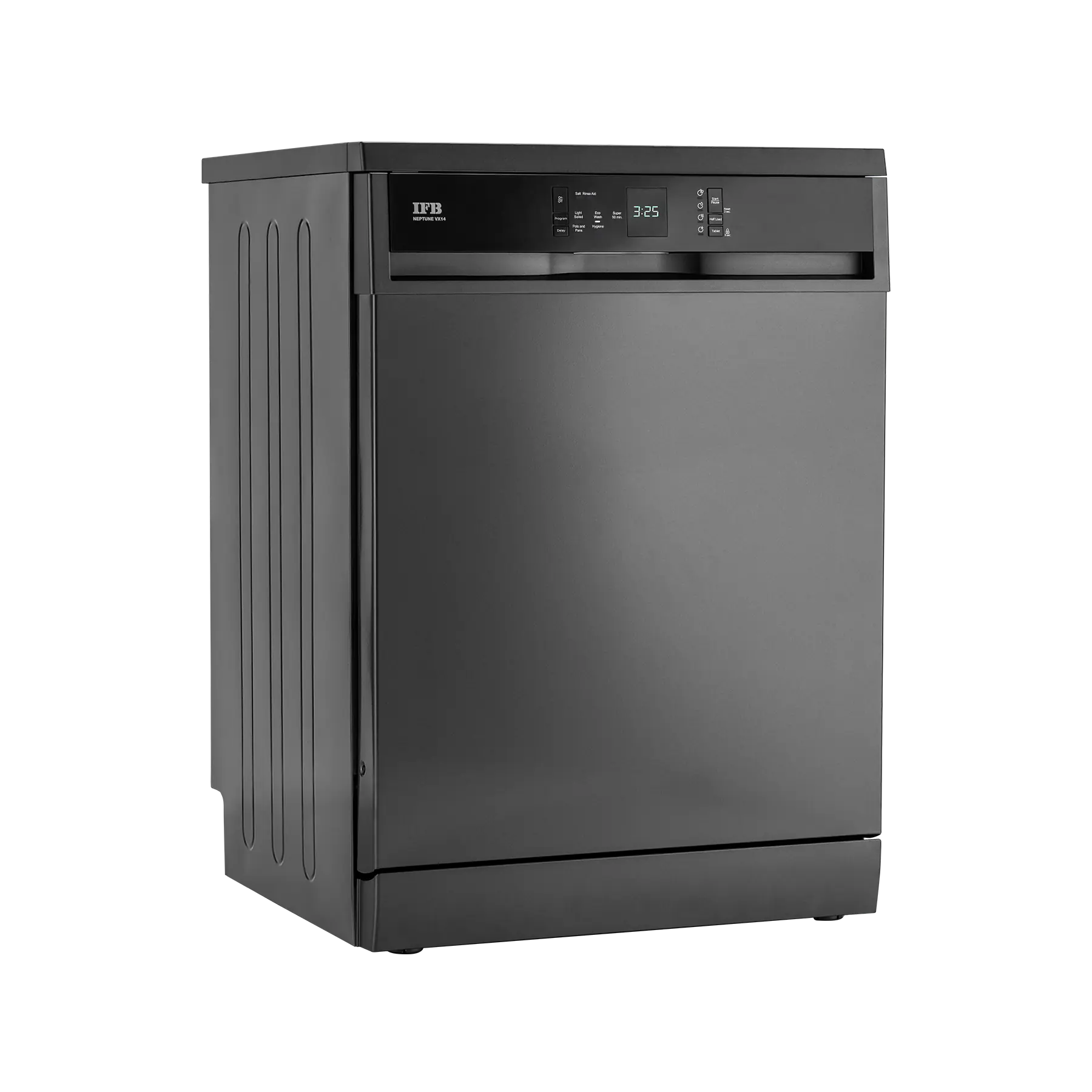 IFB Neptune VX14 Free Standing 14 Place Settings with ION Technology, 70 Degree Hot Water Wash, Hygienic Steam Drying, Dark Silver Dishwasher Mahajan Electronics online