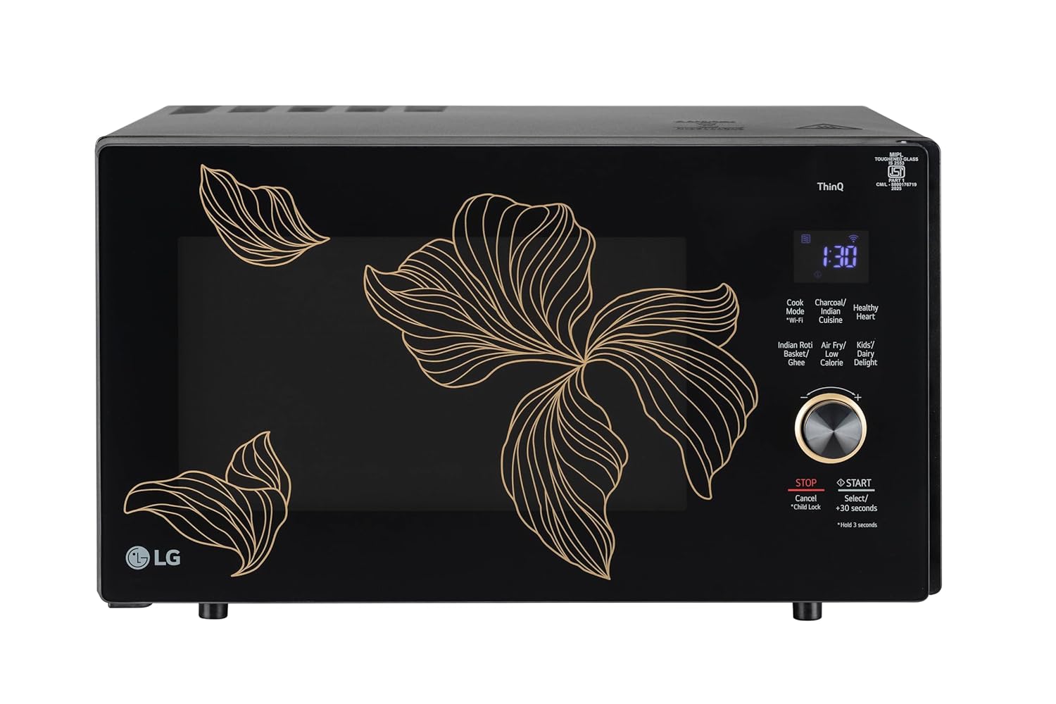 LG MJEN286UGWF 28 L, Convertible Microwave Oven with Air Fry, Charcoal Lighting Heater, Wi-Fi Enabled ( Black, Motorised Rotisserie, 60 Air Fry Recipe, 40 Scan to Cook Recipes & 331 Auto Cook Menu) Mahajan Electronics Online