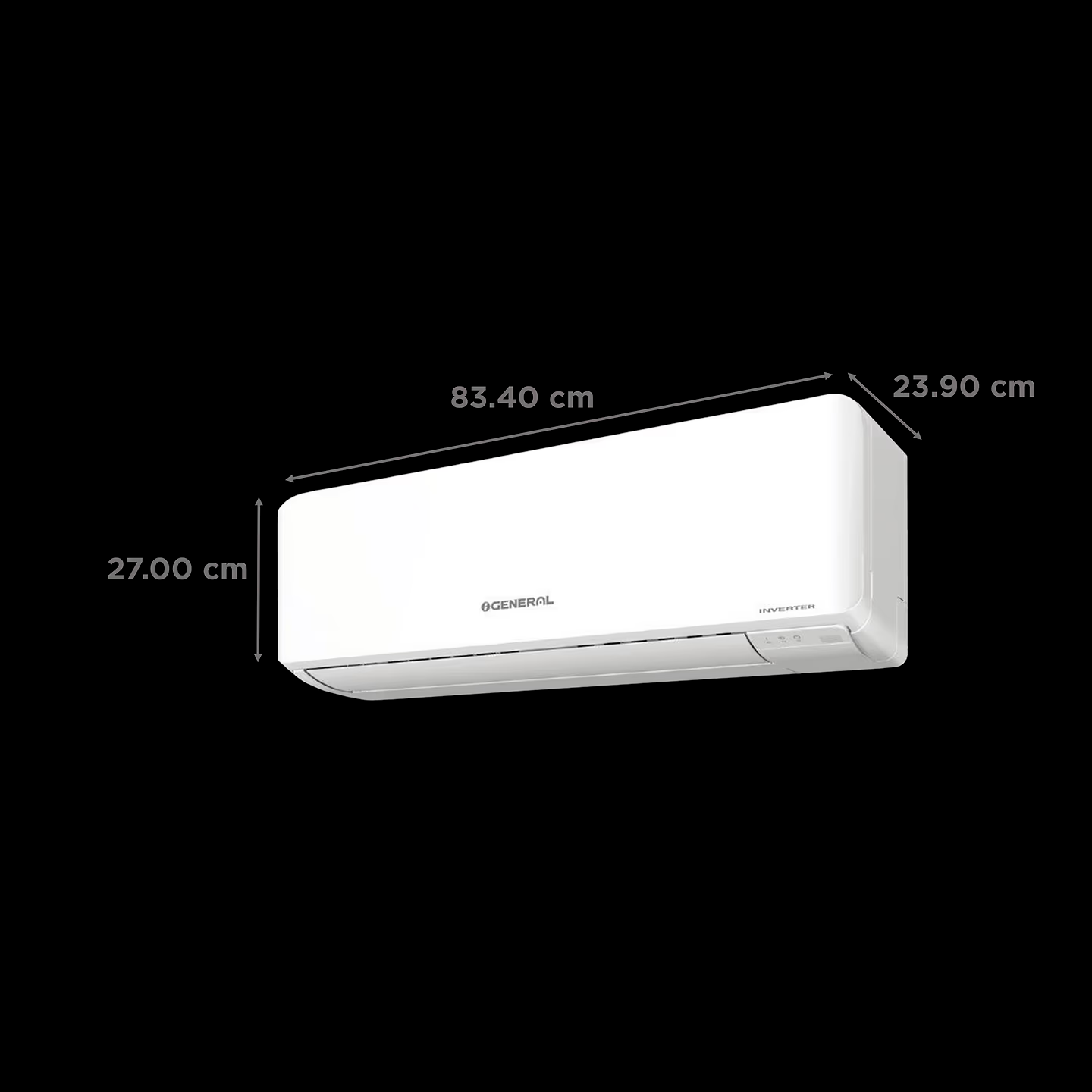 Buy O General ASGG24CPWA-B 2.0 Ton 3 Star Inverter Split AC 2026 (Copper, Hyper Tropical Rotary Compressor, R32, Coanda Airflow) – Free Installation 2026 Online Mahajan Electronics Online