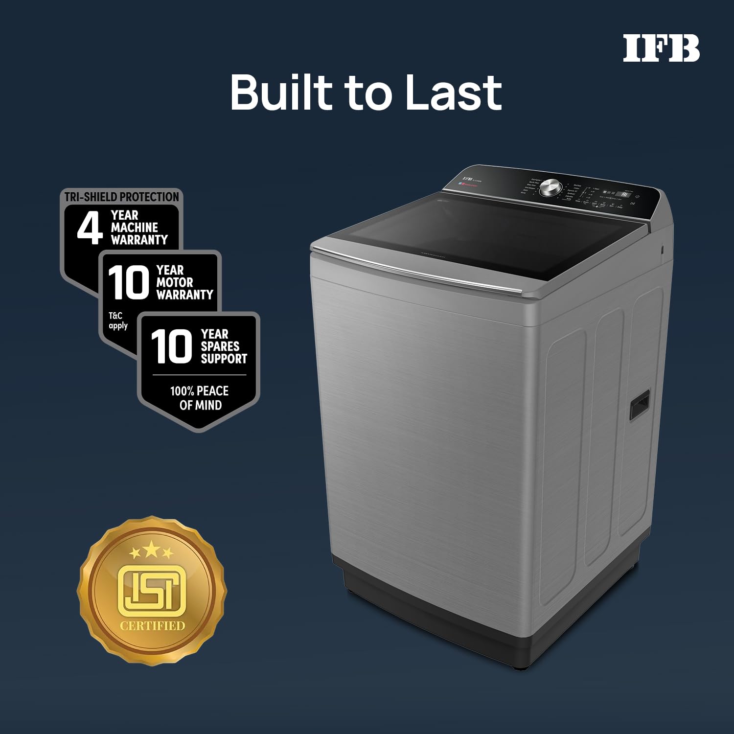 IFB TL111IN3SN 11 Kg 5 Star with DeepClean® Technology, AI Powered, Fully Automatic Top Load Washing Machine (2025 Model, PowerSteam®, Inbuilt Heater, 5D Wash, Aqua Energie, Inox) Mahajan Electronics Online