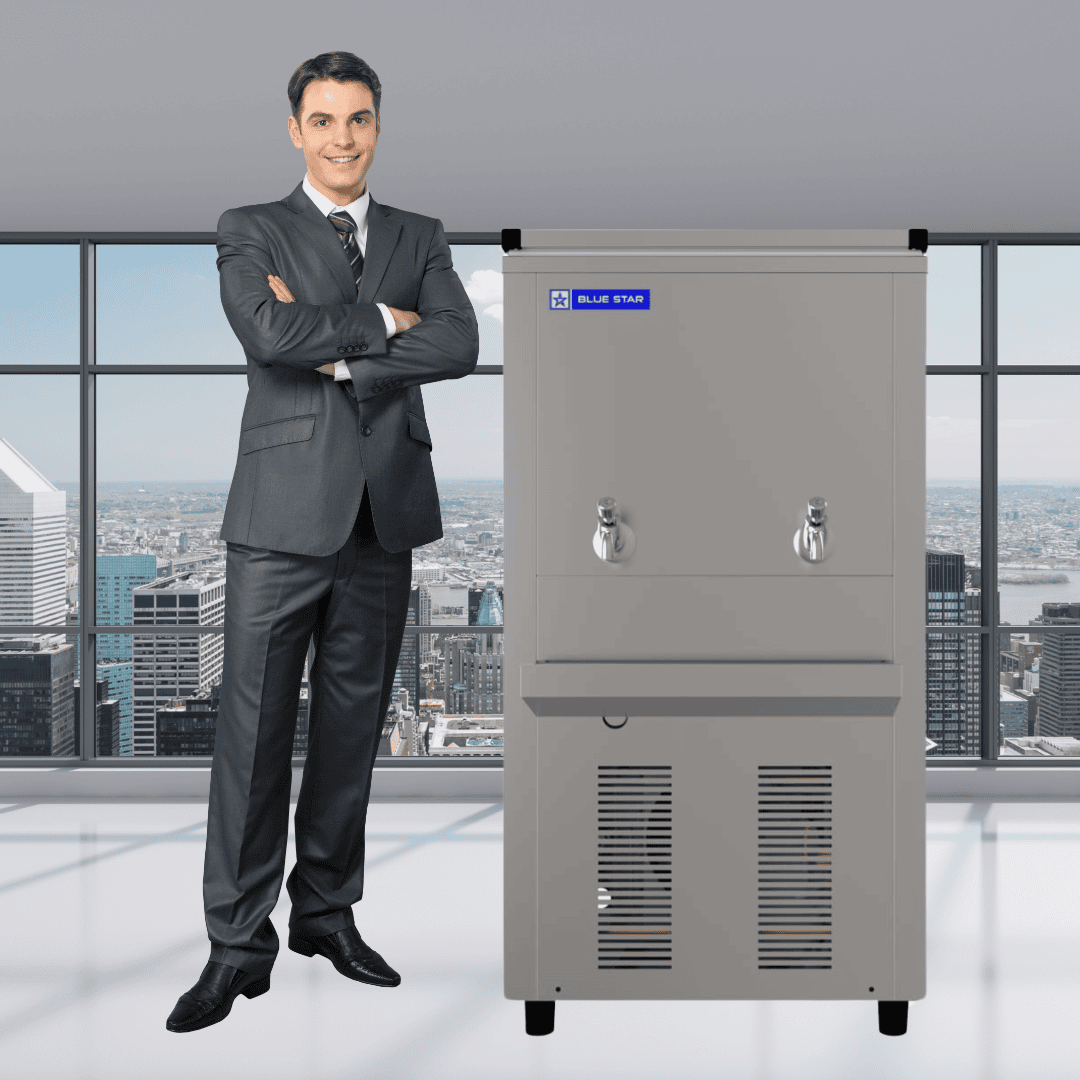 Blue Star SWCH4080SS 40/80 Litre Stainless Steel Storage Water Cooler – Dual Temperature Dispenser (Cold – Mahajan Electronics Online.