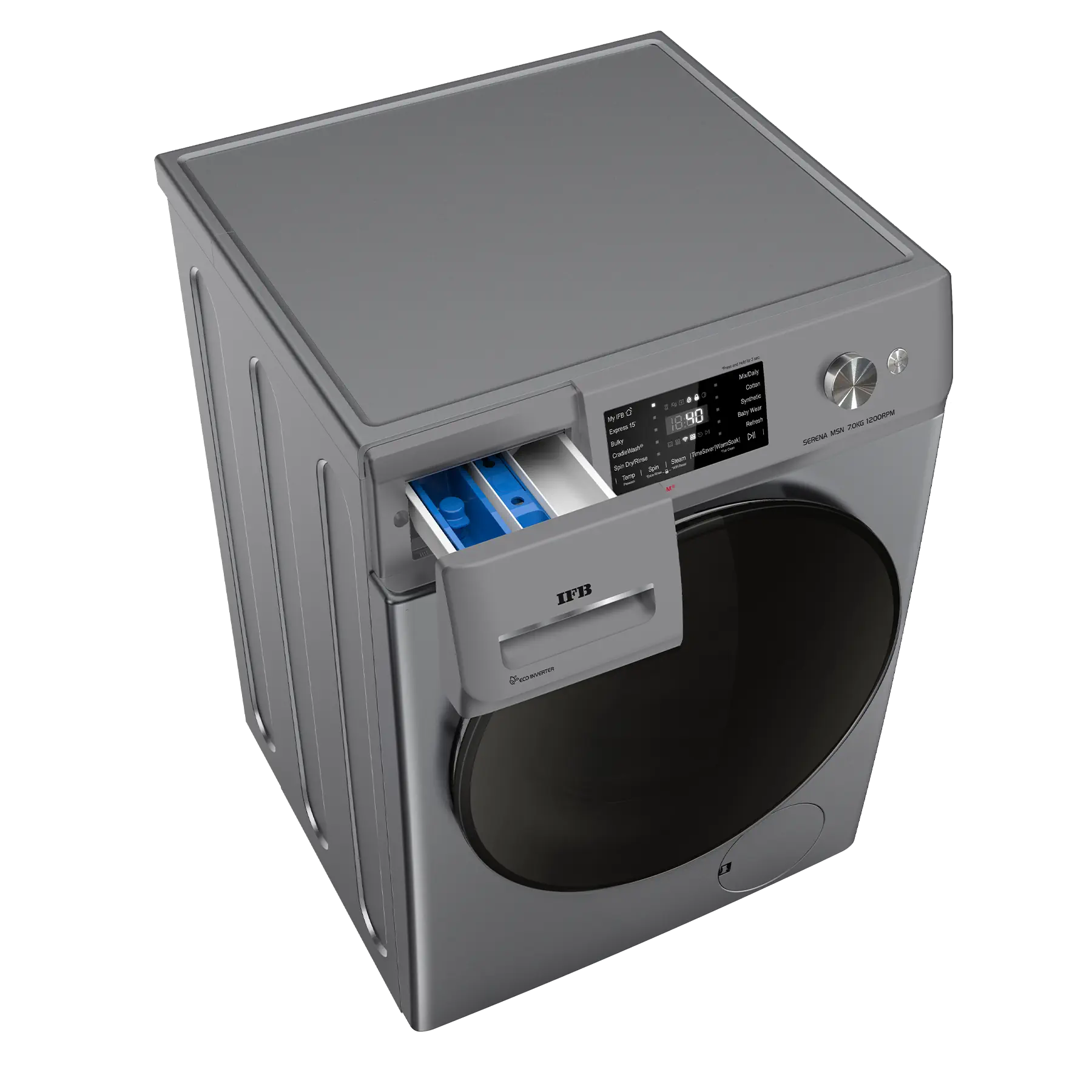 IFB Serena MSN 7012K Front Load Washing Machine 7 Kg | 1200 rpm | Metallic Silver Mahajan Electronics online