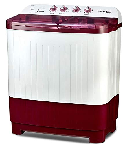 Voltas Beko WTT80DBRT, Burgundy 8 kg Semi-Automatic Top Loading Washing Machine 2020 Mahajan Electronics online