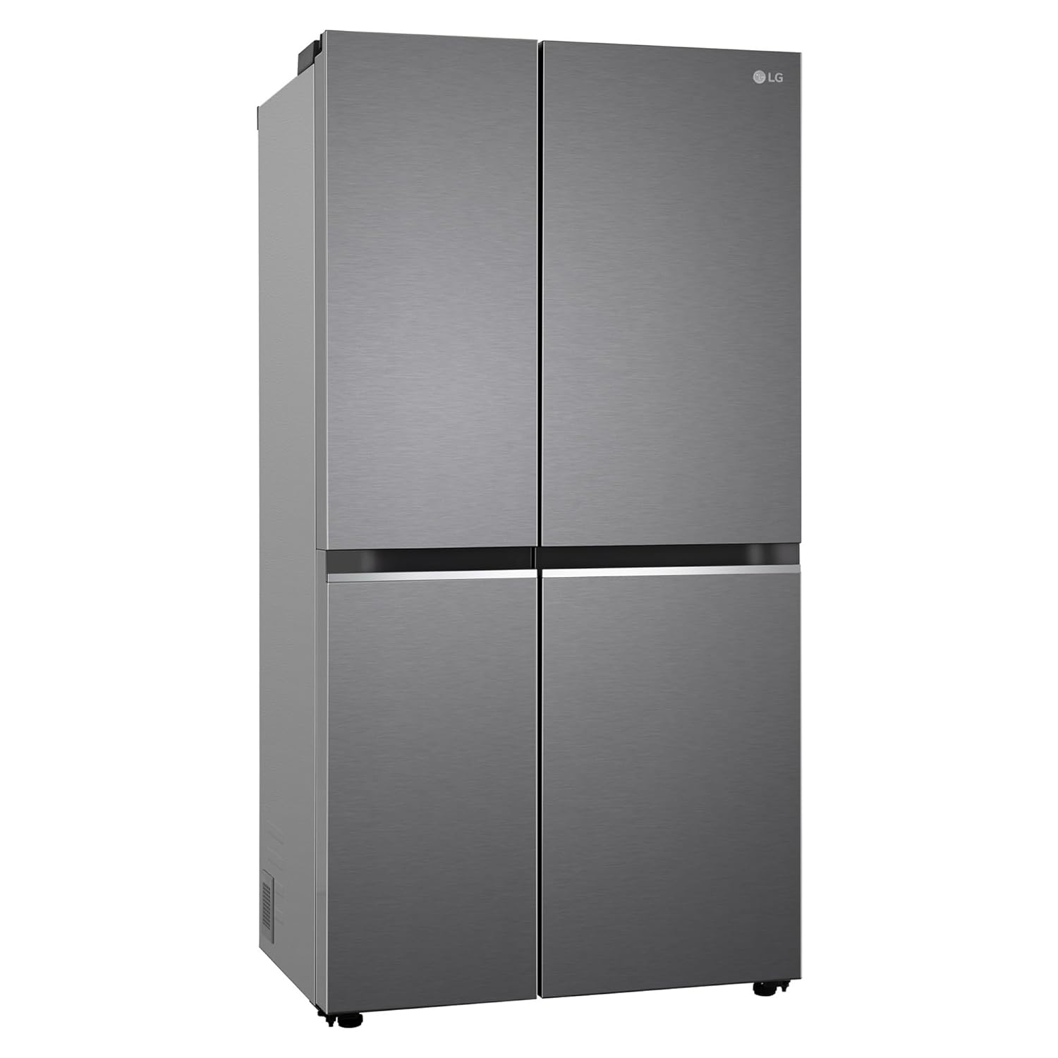 LG GL-B257HDS3 650 L Frost Free Smart Inverter Double Door Side By Side Refrigerator(2023 Model, Dazzle Steel, Convertible) Mahajan Electronics online