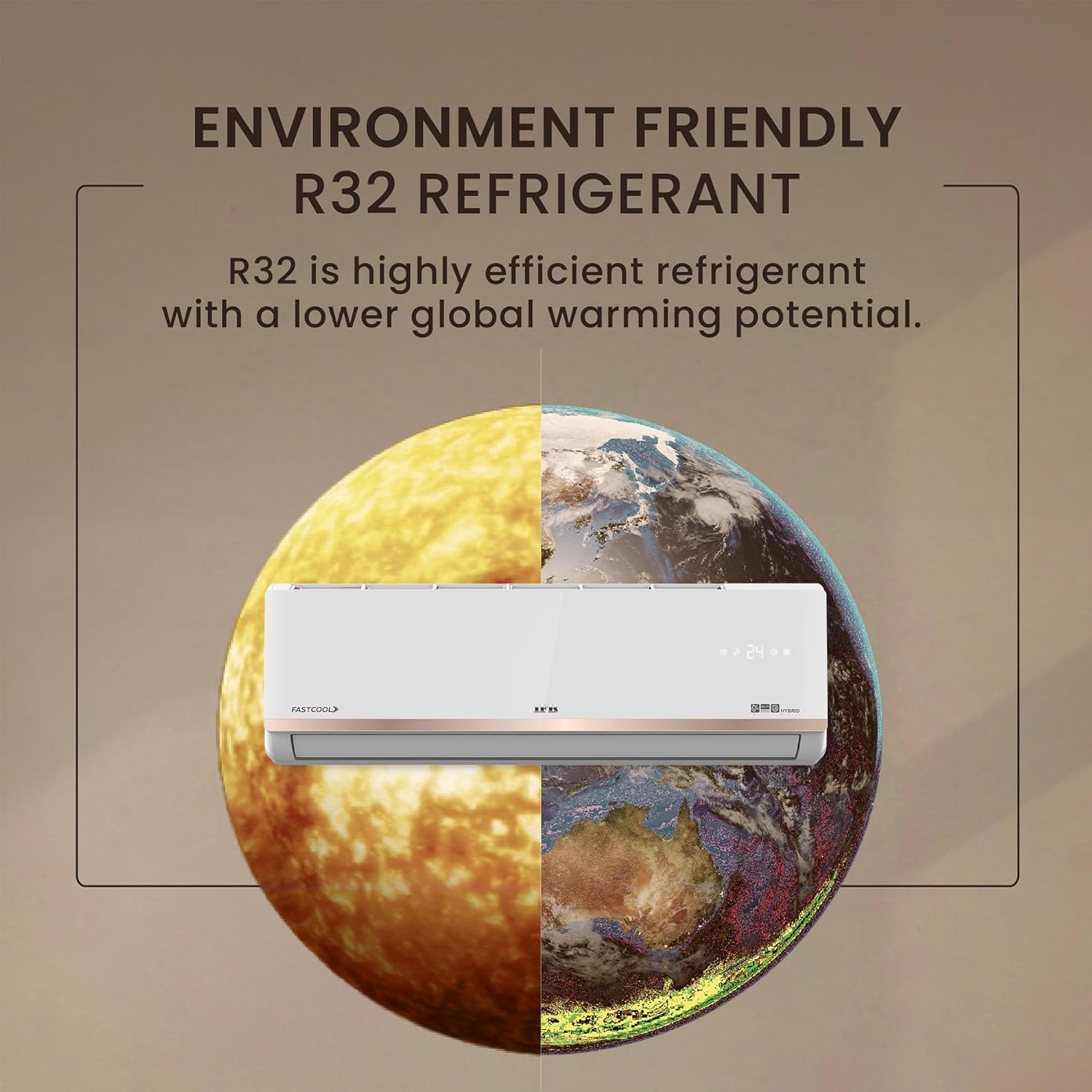 IFB CI223GN32RGN1 2025 Model Gold Pro Series 2 Ton 3 Star Split AC with Hybrid Technology, Works upto 55°C, 4-Way Swing, Higher Cooling Capacity, Self-Clean & AI - White (Copper Condenser) Mahajan Electronics online