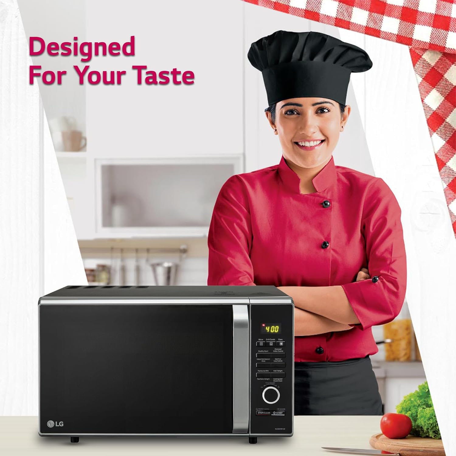 LG MJ2887BFUM 28 L Charcoal Convection Microwave Oven ( Black, with 360° Motorised Rotisserie & Charcoal Lighting Heater with 10 years warranty)
Mahajan Electronics online