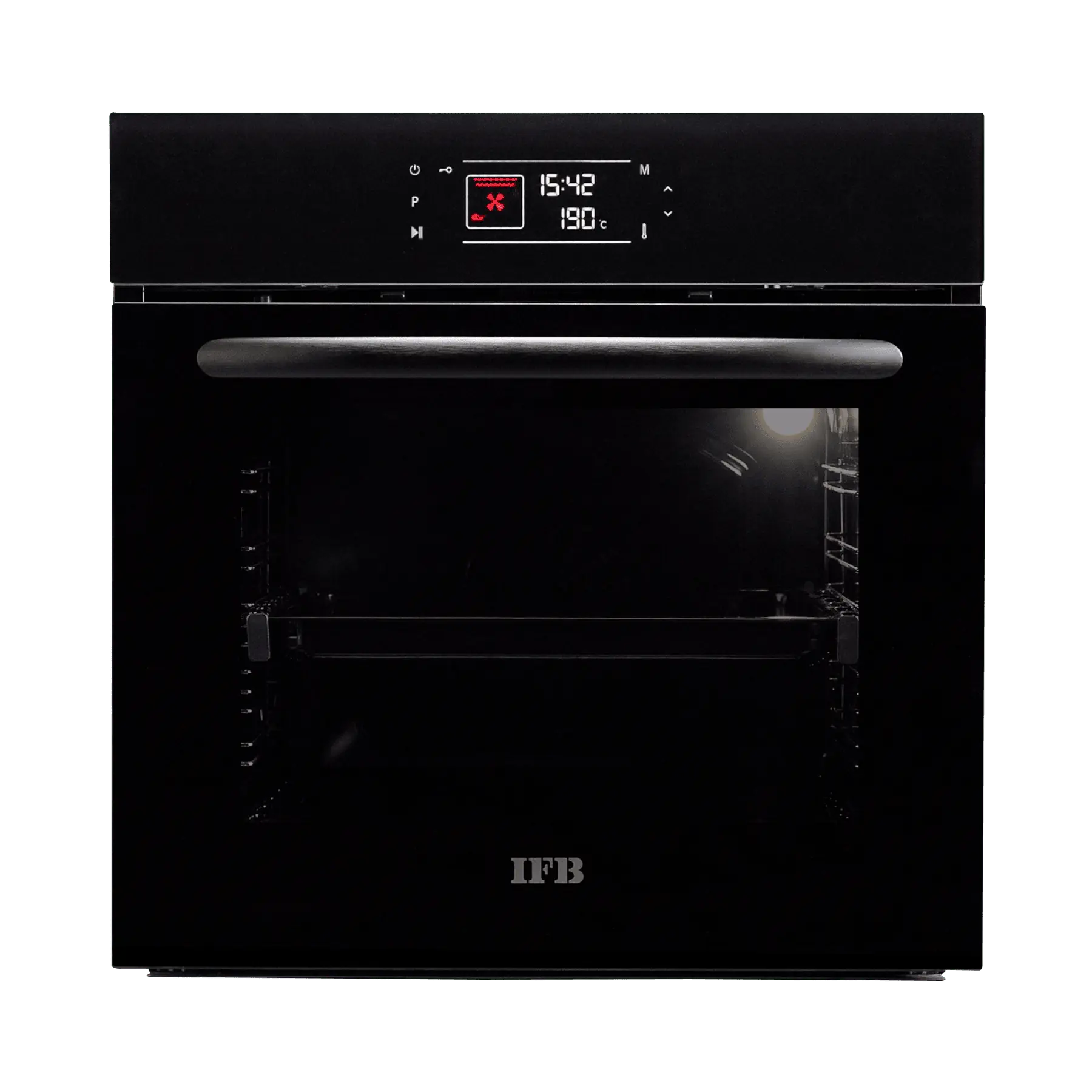 IFB 656 FTCB/E-RCT Built-in Oven 69 L Black Glass Finish with Chrome Trim Mahajan Electronics online