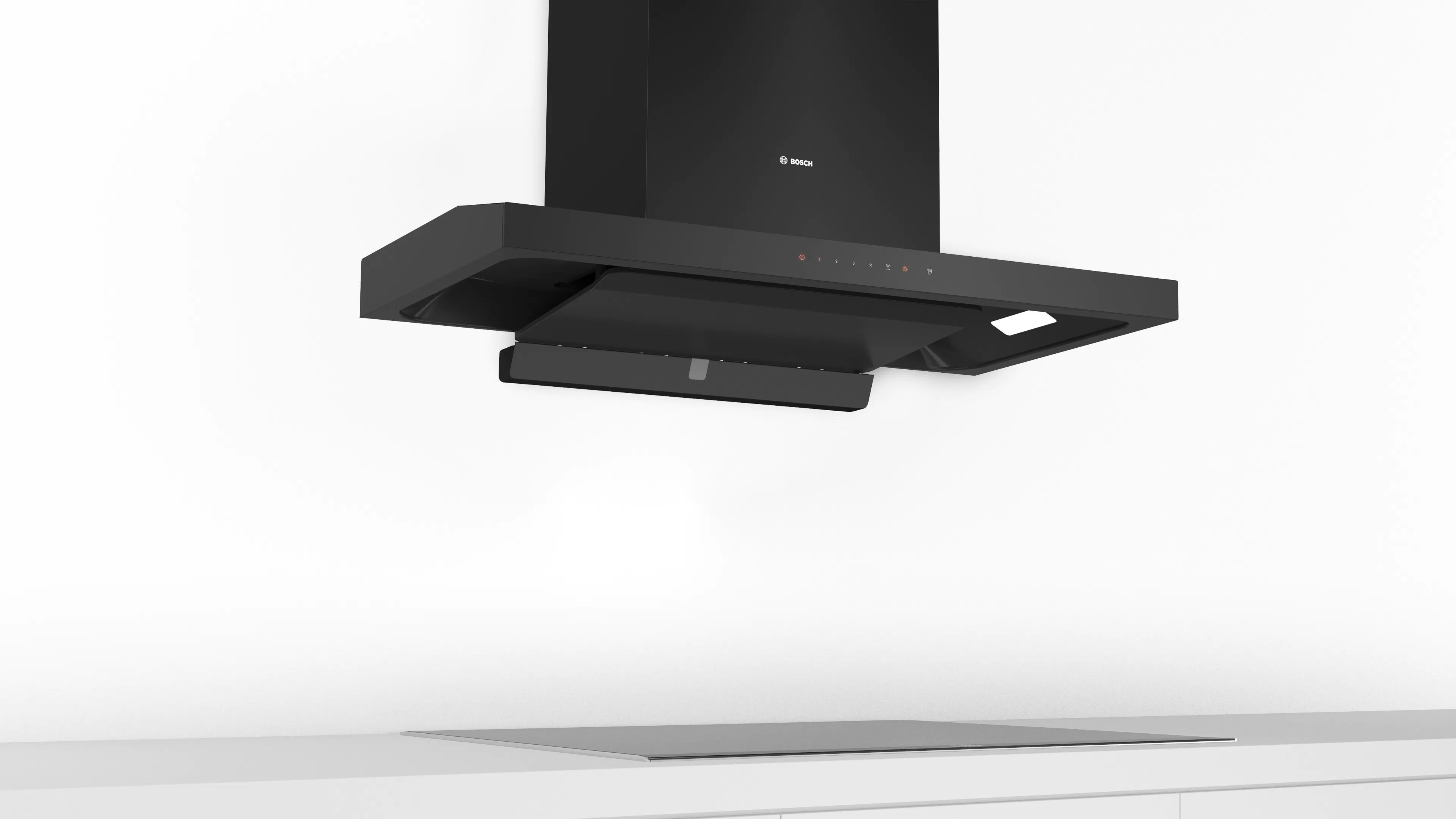 Bosch DWEA98H60I Series 4 wall-mounted cooker hood 90 cm Flat black Mahajan Electronics Online