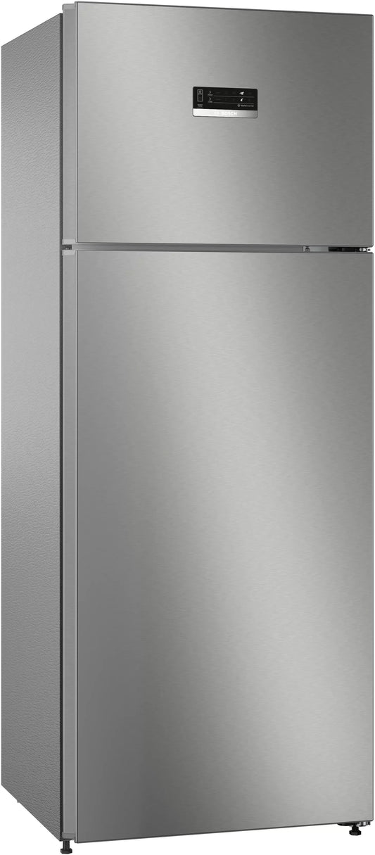 BOSCH CTC35S02NI Series 4 334 Litres 2 Star Frost Free Double Door Refrigerator with VarioInverter Compressor ( Shiney Silver) Mahajan Electronics Online