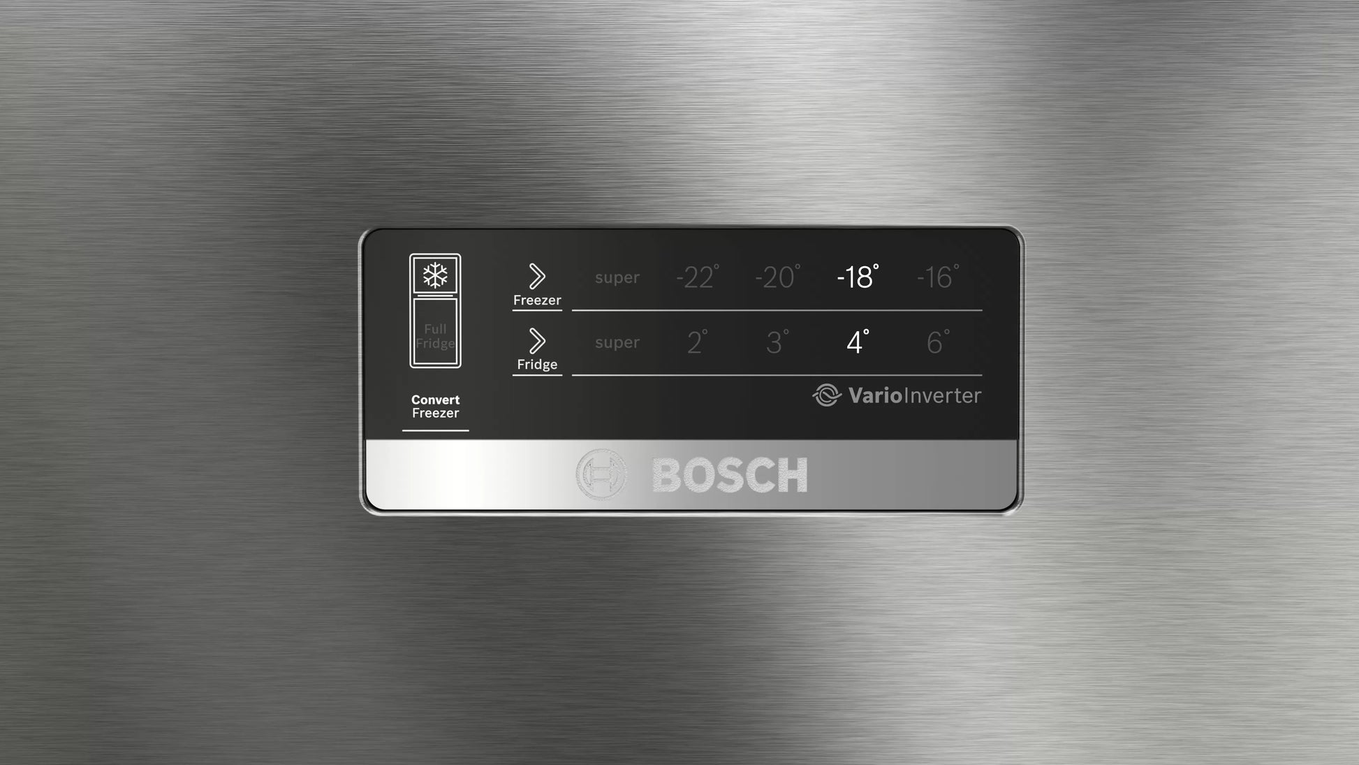 BOSCH CTC35S02NI Series 4 334 Litres 2 Star Frost Free Double Door Refrigerator with VarioInverter Compressor ( Shiney Silver) Mahajan Electronics Online