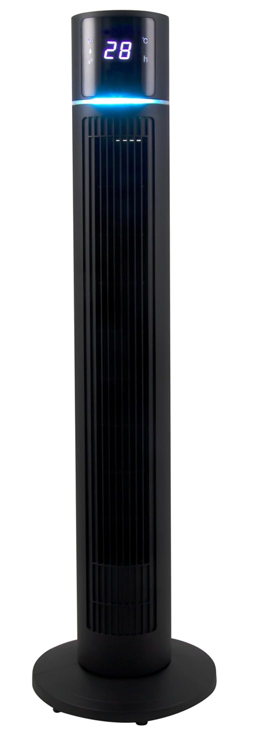 Russell Hobbs Aero Breeze 42" Tower Fan (RTF4200), 60W Powerful Cooling, 70° Wide Airflow Coverage, 4 Smart Modes (AI, Natural, Sleep, Normal), 12 Speed Settings, Remote Control, LED Display Mahajan Electronics Online