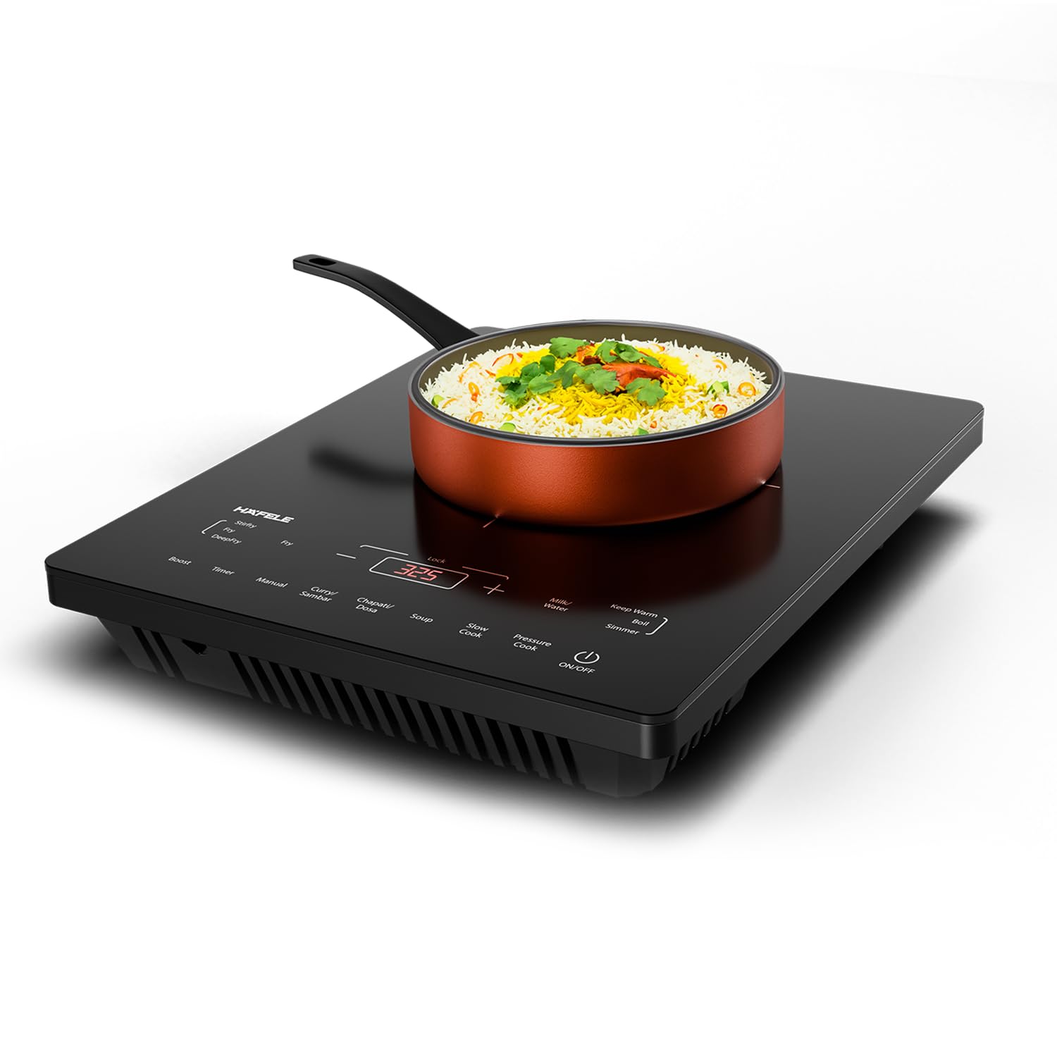 Hafele Magnechef Induction Cooktop |2100W High Power | Ceramic Glass Plate | Auto Cook Menus | Intuitive Touch Control | 2 Year Warranty | Black Mahajan Electronics Online