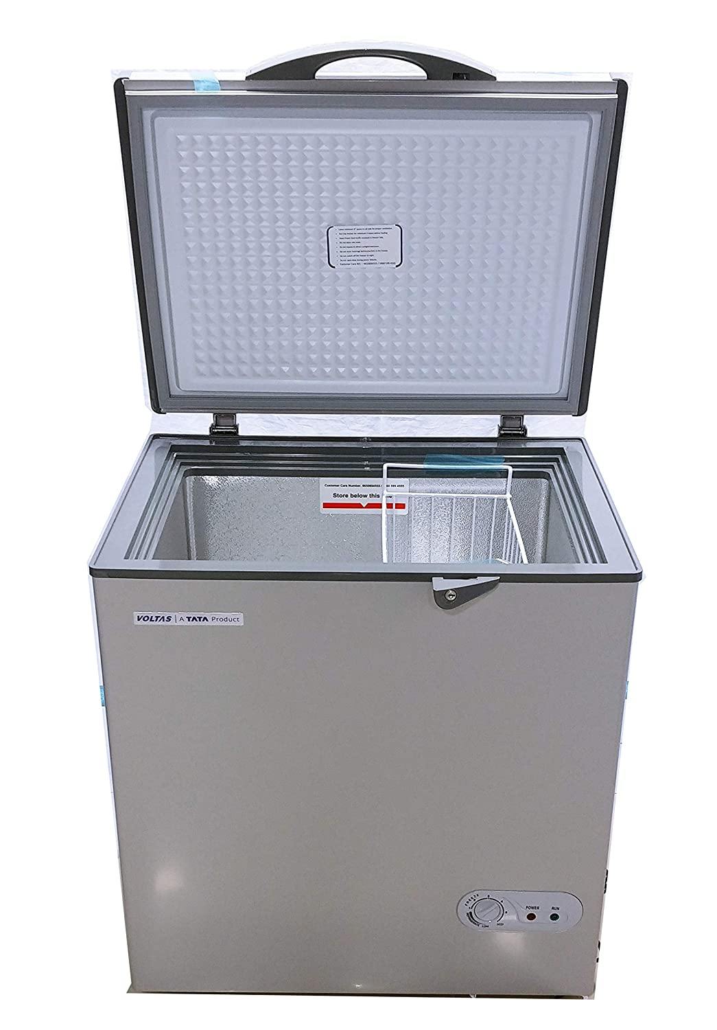 Voltas 150 SD HT Grey Single Door Deep Freezer, 150 Liters, Grey - Mahajan Electronics Online