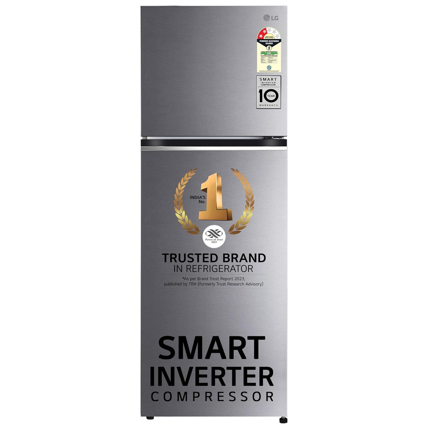 LG GL-N342SDSY 322 L 2 Star Smart Inverter Frost-Free Double Door Refrigerator (2023 Model, Dazzle Steel, Express Freeze) Mahajan Electronics online