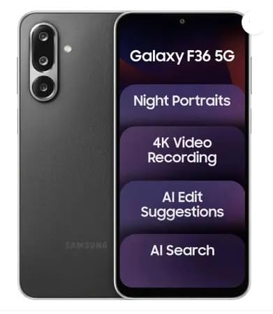 SAMSUNG Galaxy F36 5G (Black, 128 GB) (8 GB RAM) Mahajan Electronics Online