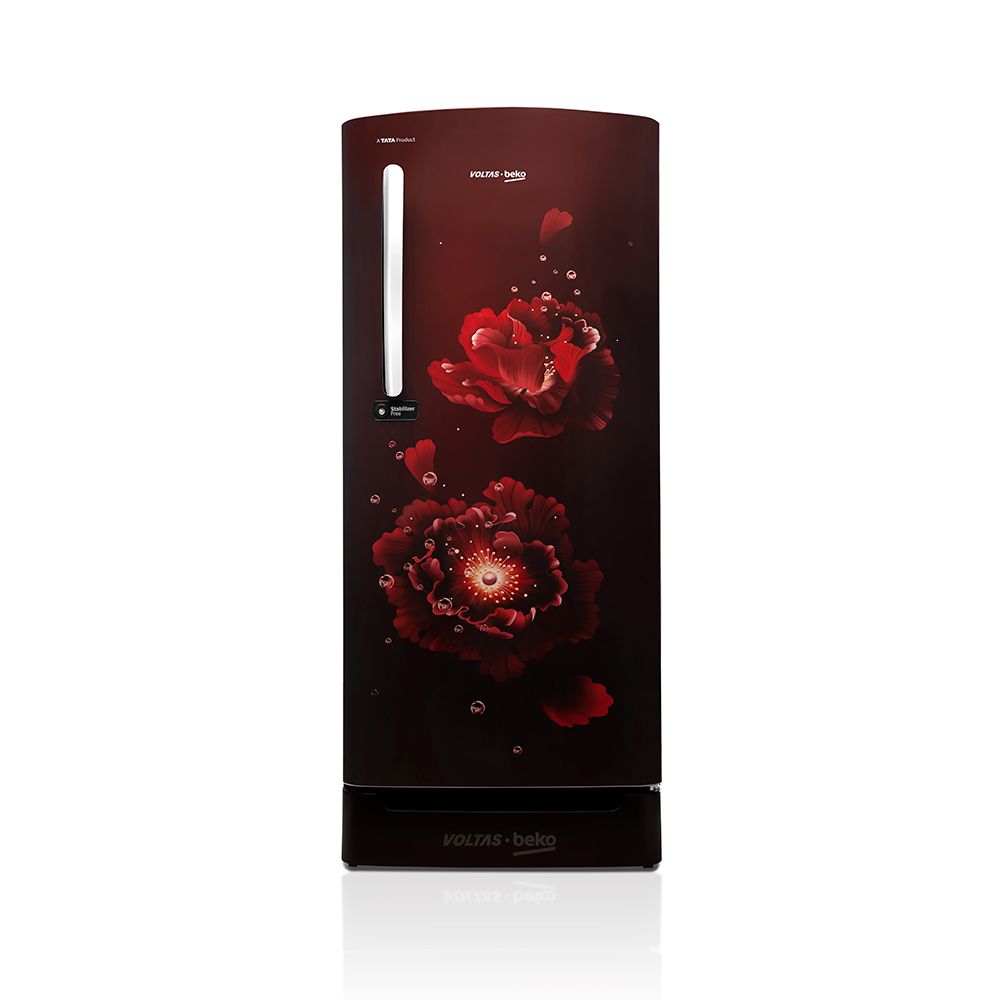 Voltas Beko 200 L 4 star Direct Cool Refrigerator (Fairy flower Wine) RDC220B60/FWEXBXXSG - Mahajan Electronics Online