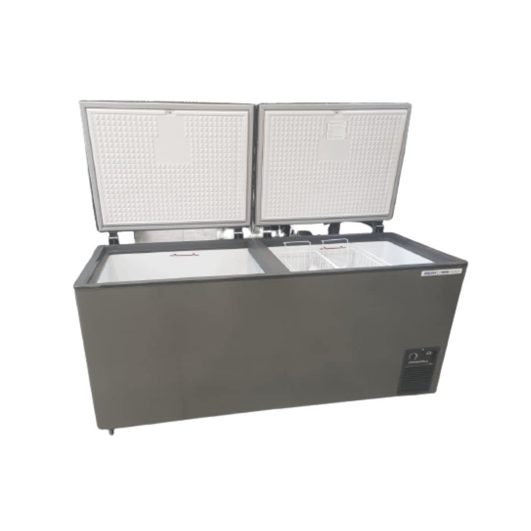 Voltas CVF500 DD P Grey CONVERTIBLE 4 Star Hard Top Deep Freezer Hard top deep freezer (500LT.) - Mahajan Electronics Online