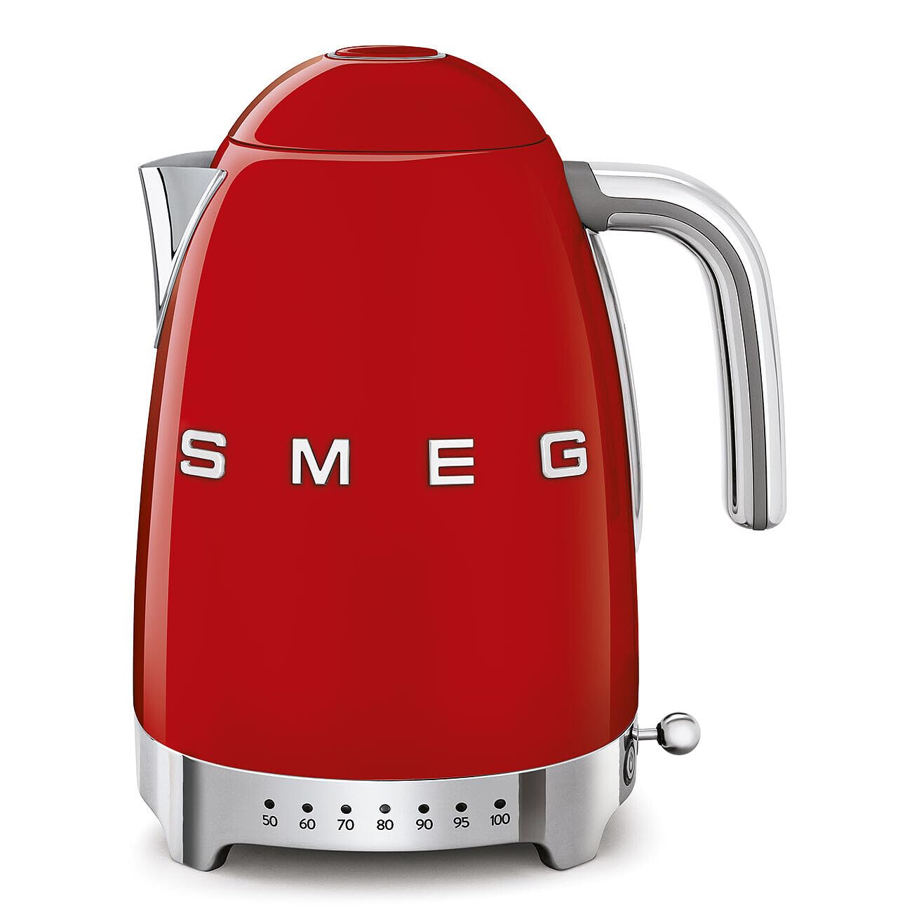 SMEG KLF04RDEU Variable temperature kettle Red 50's Style Aesthetic Mahajan Electronics
