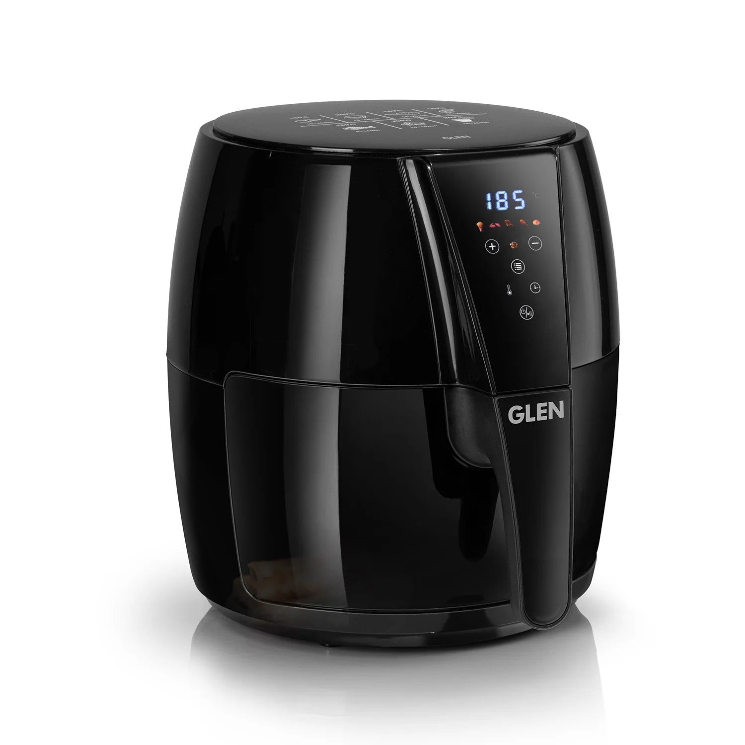 Glen SA3041DIGI Air Fryer, 5.0 Litre Digital Controls, 6 Pre Set Menu Timer, Temperature Control, 1500W -Black Mahajan Electronics Online