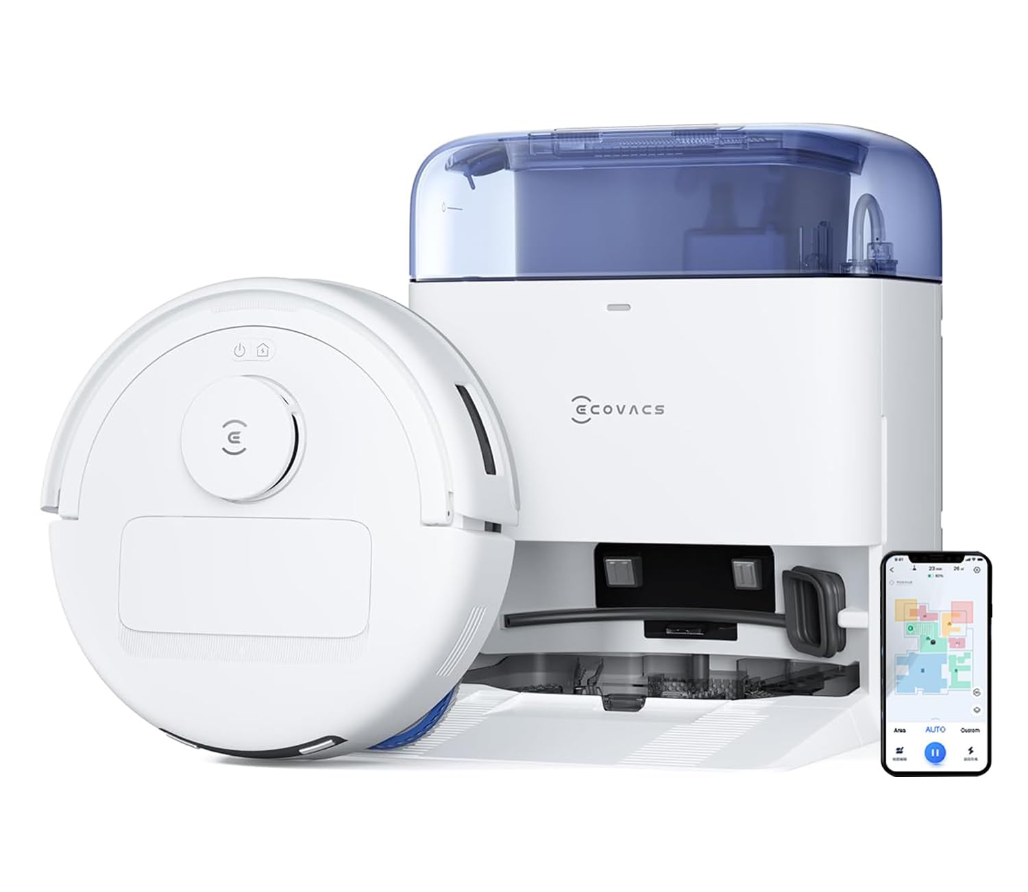 ECOVACS DEEBOT MINI Omni 2 in 1 Robot Vacuum Cleaner & Mop, 2025 New Launch, 9000 Pa, Self-Emptying Omni Station, ZeroTangle 2.0, TrueMapping 2.0, 45℃ Hot Air Dry, Deep Mopping, One-Touch Self-Clean Mahajan Electronics Online