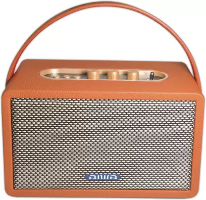 Aiwa RS-X100 Natsukasii Pro Brown 40 W Bluetooth Home Audio Speaker  (Brown)