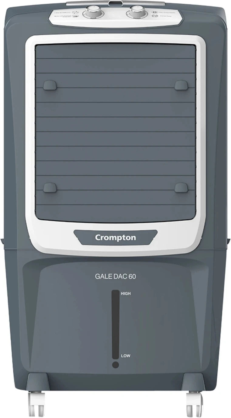 Crompton Gale DAC 60 Desert Air Cooler | 60L Tank | 4000 CMH Air Delivery | Ice Chamber | Everlast Pump | Inverter Compatible | For Rooms up to 470 Sq. Ft Mahajan Electronics Online