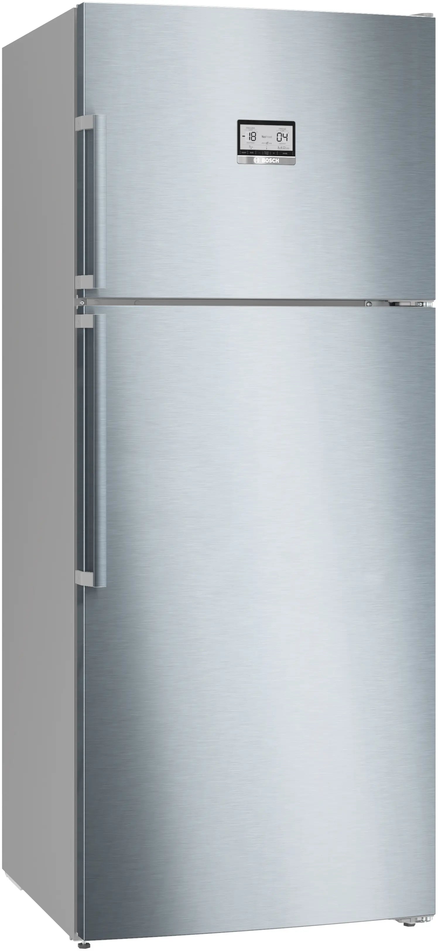 Bosch KDN76AID0I  542 LSeries 6 free-standing fridge-freezer with freezer at top 186 x 75 cm Stainless steel Mahajan Electronics Online