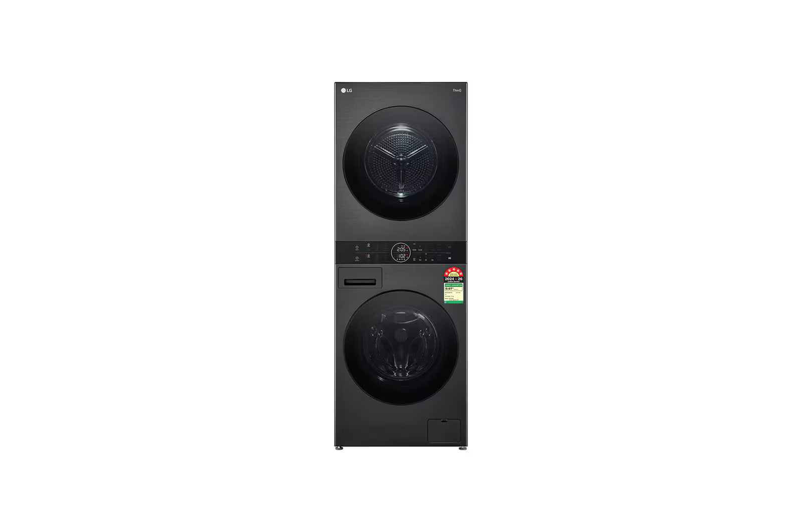 LG FWT1310PB 13 kg (Wash) / 10 kg (Dry) WashTower™ with AI Direct Drive™, Dual Inverter Heat Pump™, Platinum Black, 5 Star LG