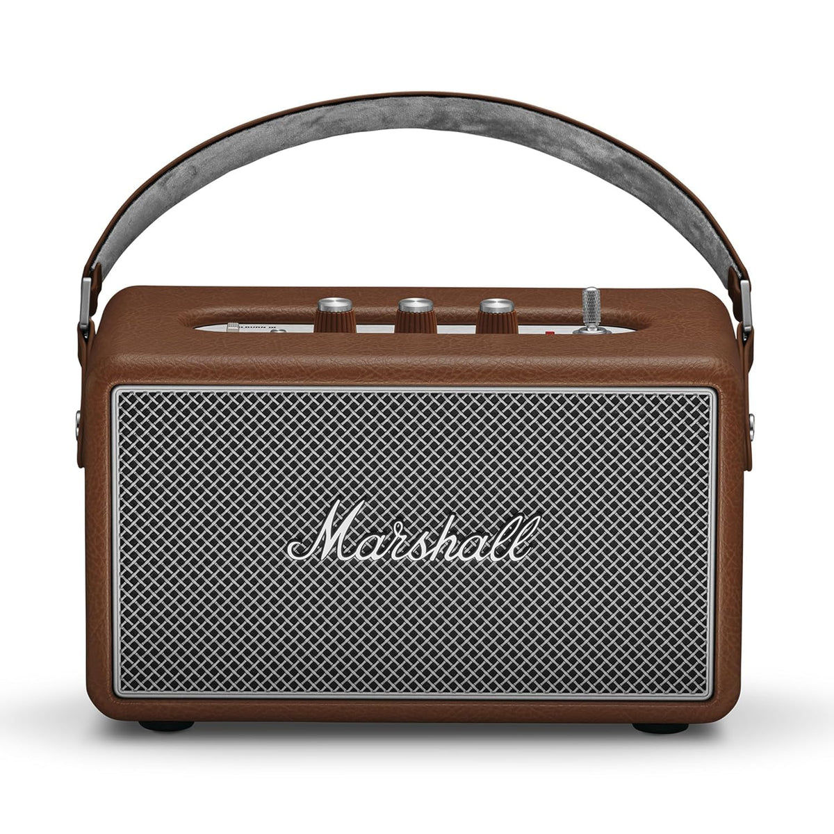 Marshall Kilburn III Portable Bluetooth Speaker with 50+ Hours of Portable Playtime, (360° Sound), Dust & Water-Resistant (IP54) – Brown. Marshall