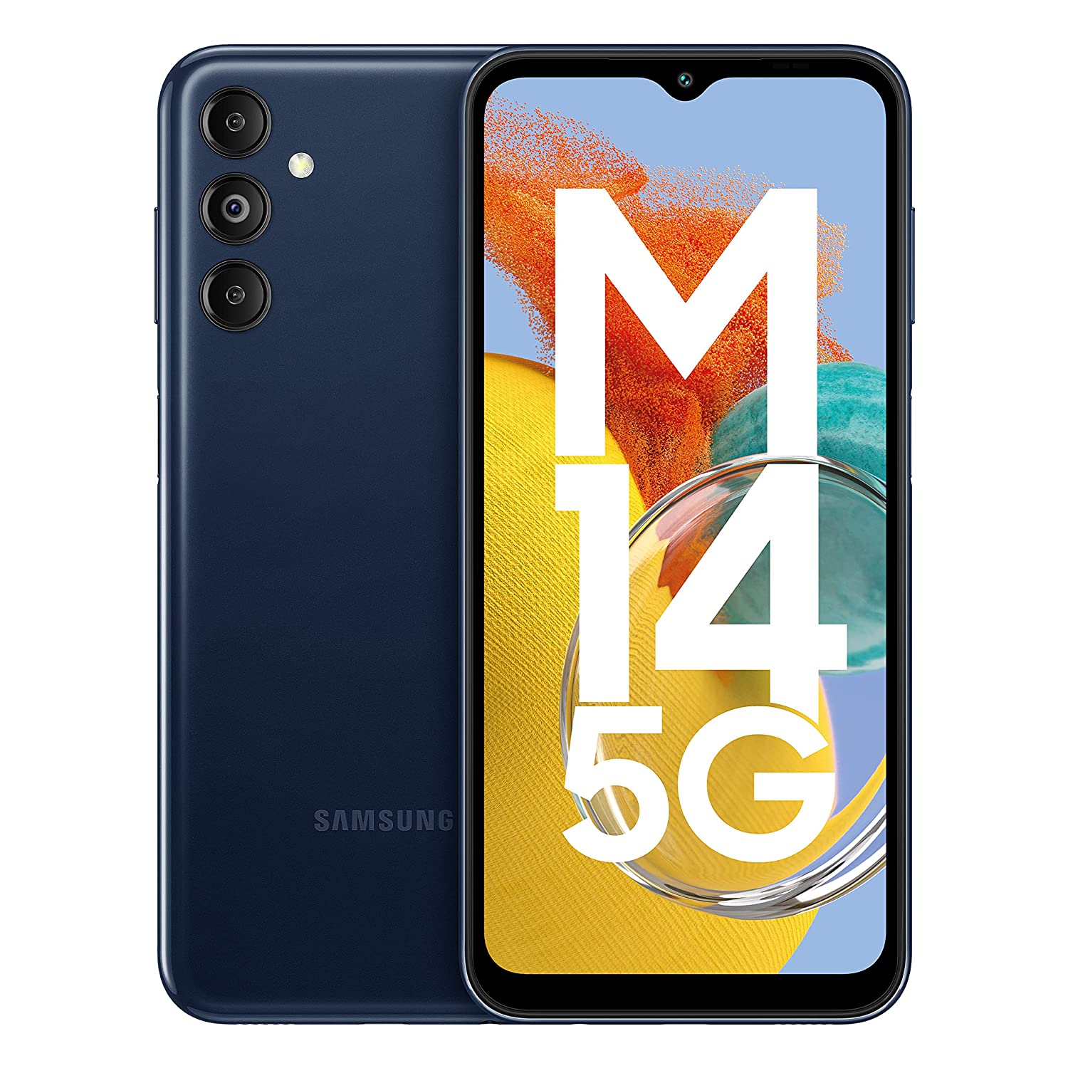 Samsung Galaxy M14 5G (Berry Blue, 4GB, 128GB Storage) | 50MP Triple Cam | 6000 mAh Battery | 5nm Octa-Core Processor | Android 13 | Without Charger - Mahajan Electronics Online