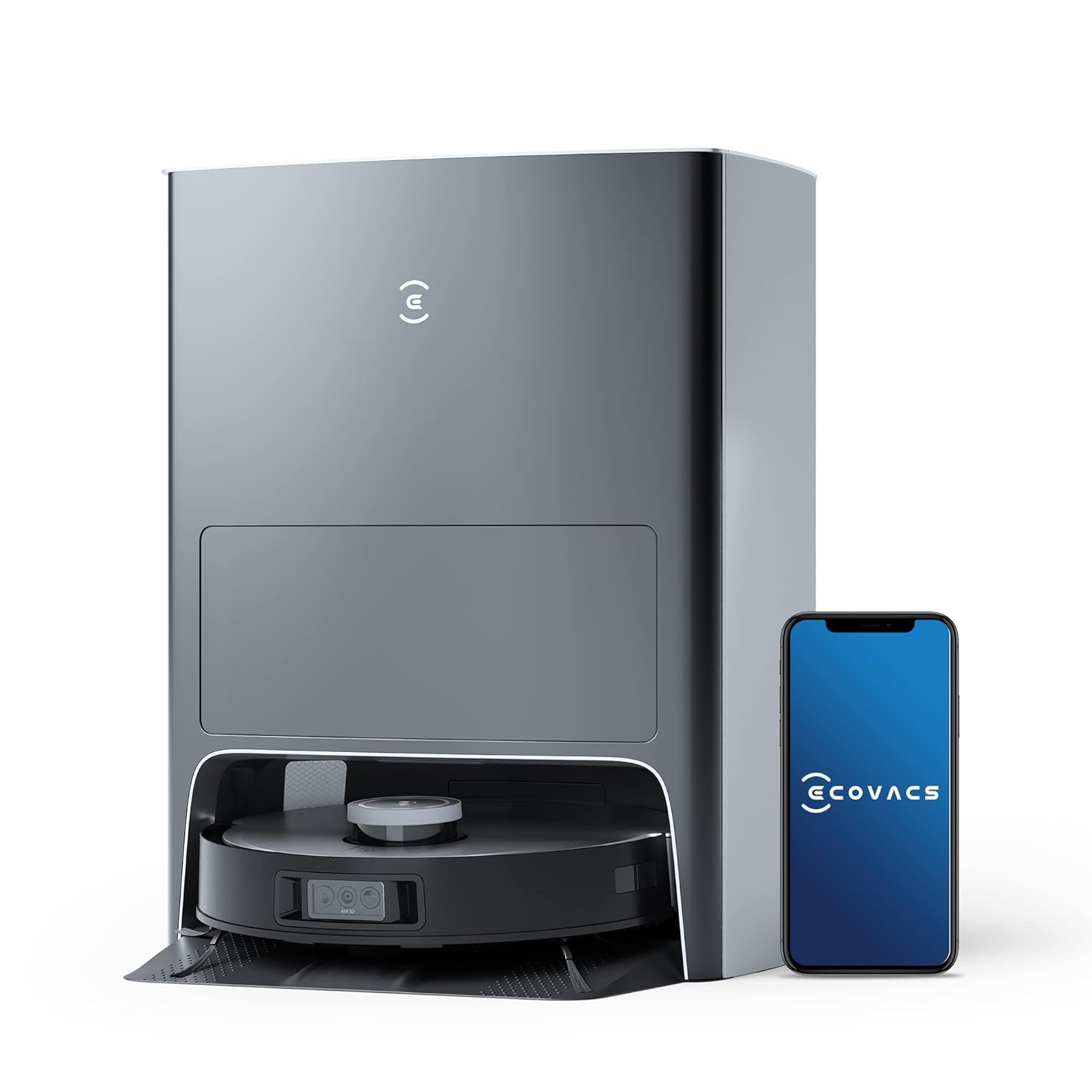 ECOVACS DEEBOT X1 Omni Robot Vacuum and Mop Combo with Self-Empty and Auto-Clean Station, 5000Pa, Robot Vacuum Cleaner with Laser Navigation, Obstacle Avoidance, Built-in YIKO Voice Assistant, Black Mahajan Electronics Online