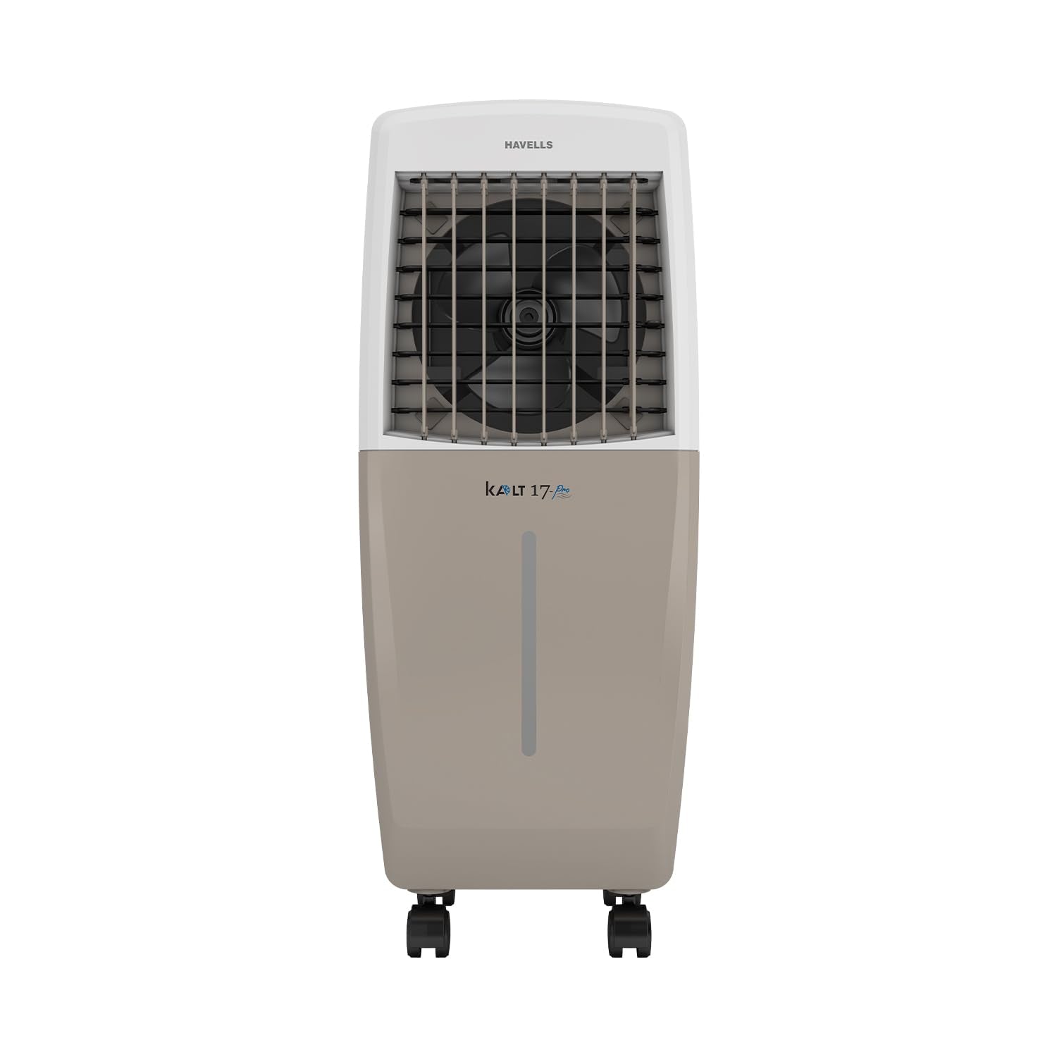 Havells Kalt Pro 17 L Personal Air Cooler for Room|With Fan & 3 Side Bacteria Shield Honeycomb Pads|Aerodynamically Designed Blades|Sleek & stunning design |Front Wheel with Brakes|Inverter Compatible Mahajan Electronics Online