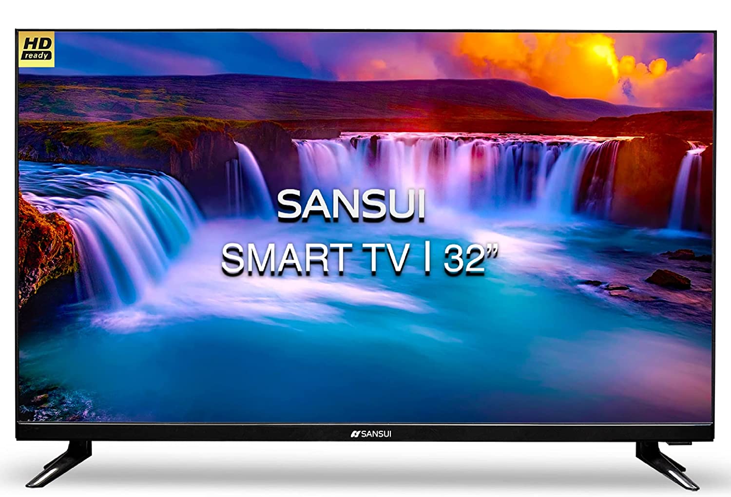 Sansui 80cm (32 inches) HD Ready Smart LED TV JSY32SKHD (BLACK) With Bezel-less Design - Mahajan Electronics Online