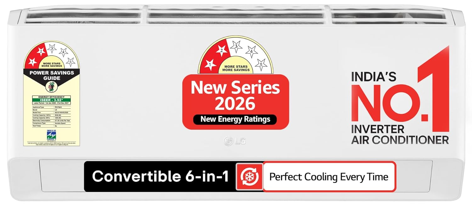 LG AS-NQ11KNVE 2 Star (0.8) Split AC, Auto Clean, Gold Fin+, Diet Mode+, Viraat Mode, 2.9kW, 2026 Model Mahajan Electronics Online