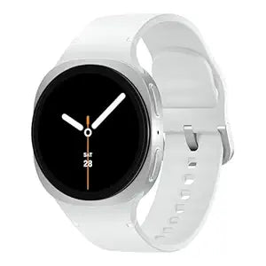 Samsung Galaxy Watch8 (44mm, LTE, Silver) with 3nm Processor | Dual GPS | Sapphire Glass & Armor Aluminum | 5ATM & IP68 | BP, ECG, IHRN & Vascular Load Monitoring | Anti-oxidant Index Mahajan Electronics Online