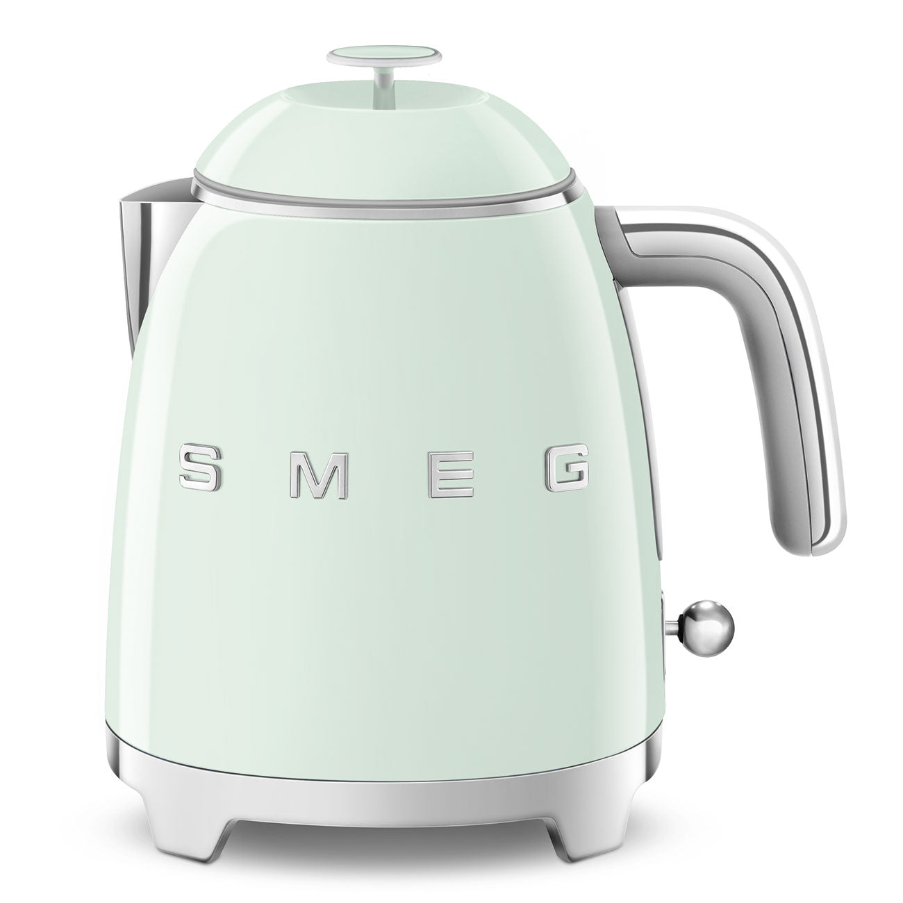 SMEG KLF05PGEU Mini 50's Retro Style 3 Cup Electric Kettle with Double Wall Anti Slip Base and Water Level Indicator (Green) Mahajan Electronics Online