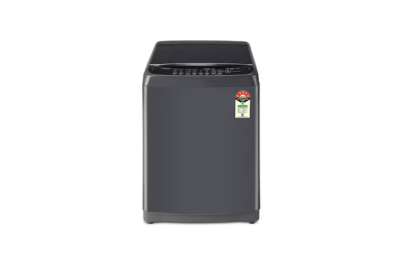 LG T80SNMB1Z 8 Kg Top Load Washing Machine | Smart Inverter Motor, TurboDrum, Auto Pre Wash, Soft Closing Door – Middle Black- Mahajan Electronics Online