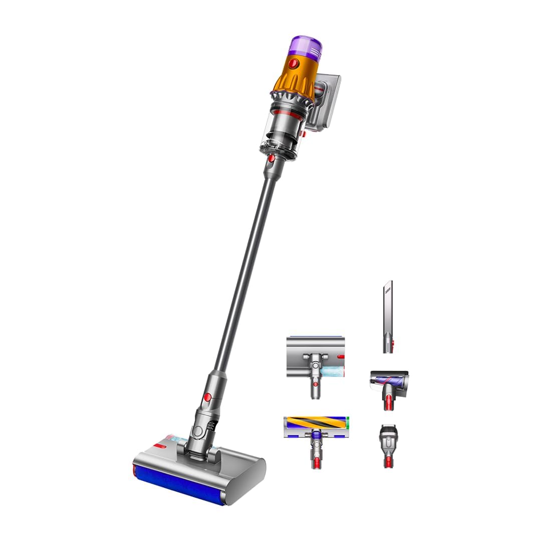 Dyson V12 Detect Slim Submarine Cordless Vacuum Cleaner Complete | All-in-one Wet & Dry Vacuum| Illumination for Hidden dust|150 Airwatts,60 mins runtime (V12 Submarine New (Yellow)SV 46 YLWKNL IN) Dyson