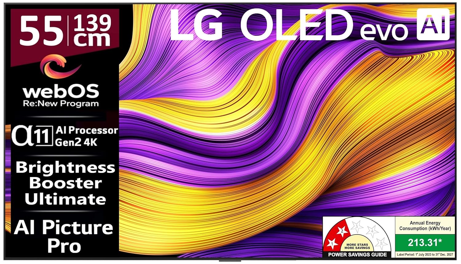 LG OLED55G56LA 139 cm (55 Inches) OLED evo G5 Series 4K Ultra HD (3840 x 2160) Smart webOS OLED TV Mahajan Electronics Online