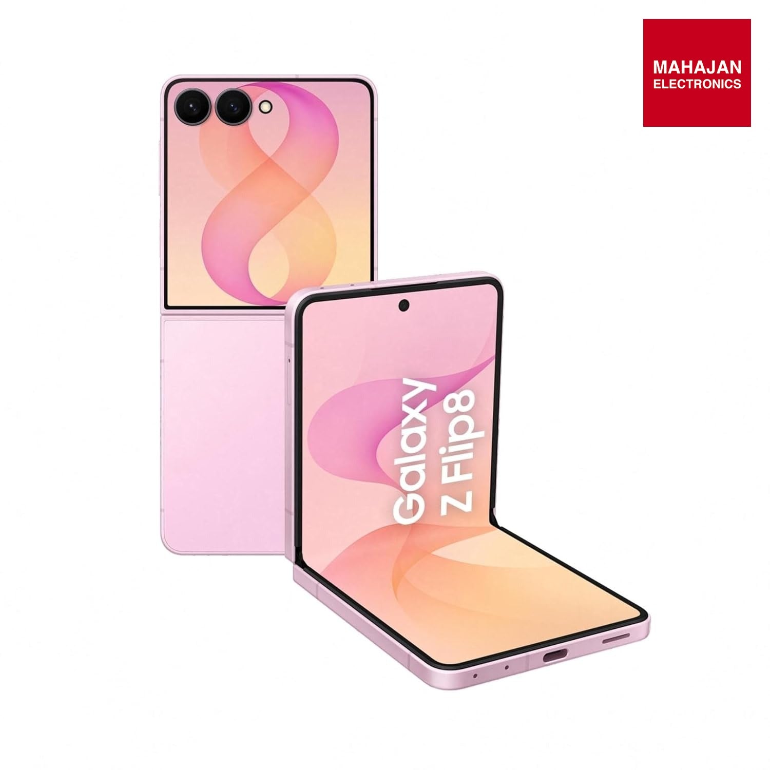 Samsung Galaxy Z Flip8 5G Smartphone with Galaxy AI (Pink, 12GB RAM, 256GB Storage), Hands Free Selfie Camera, Customizable FlexWindow, 4300mAh Battery, Now Brief, Photo Assist Samsung